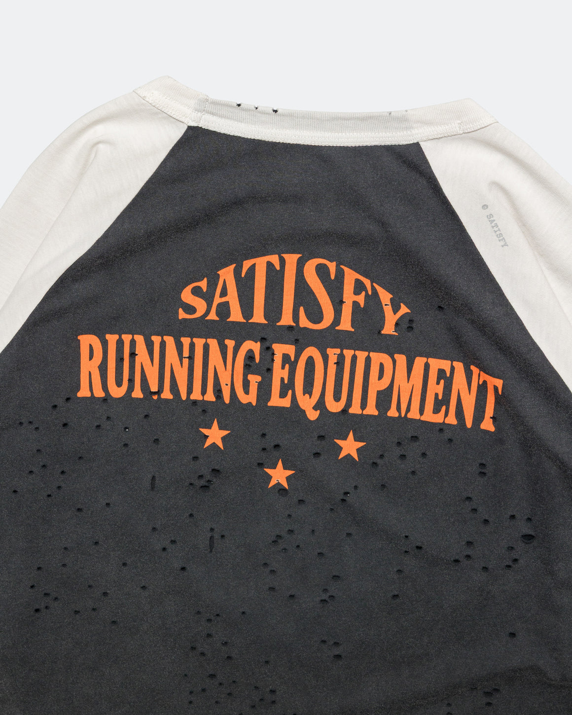 Satisfy - MothTech Baseball Tee - Off-White/Aged Black - Up There Athletics