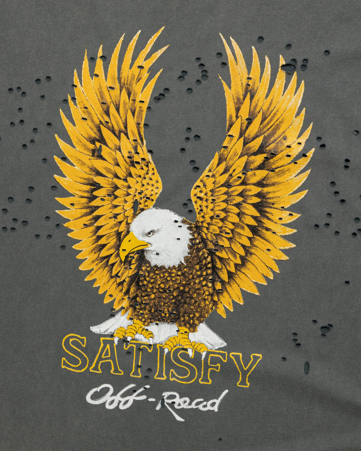 Satisfy - MothTech 'Eagle Off-Road' T-Shirt - Faded Black - Up There Athletics