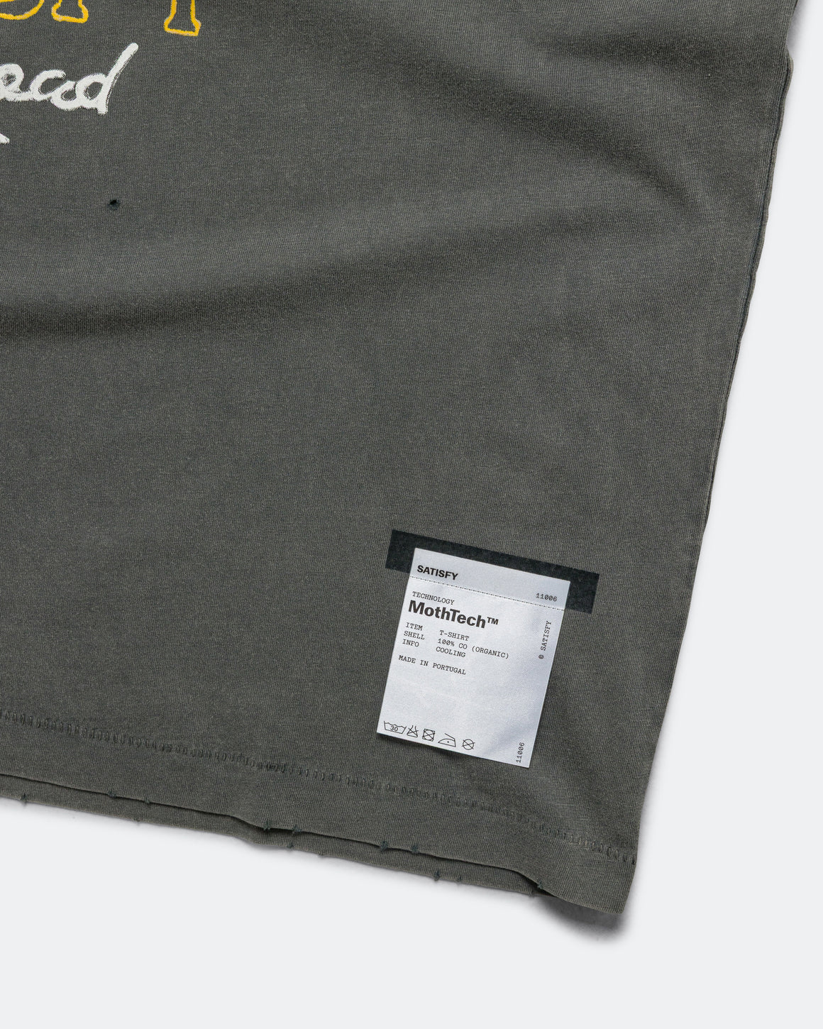 Satisfy - MothTech 'Eagle Off-Road' T-Shirt - Faded Black - Up There Athletics