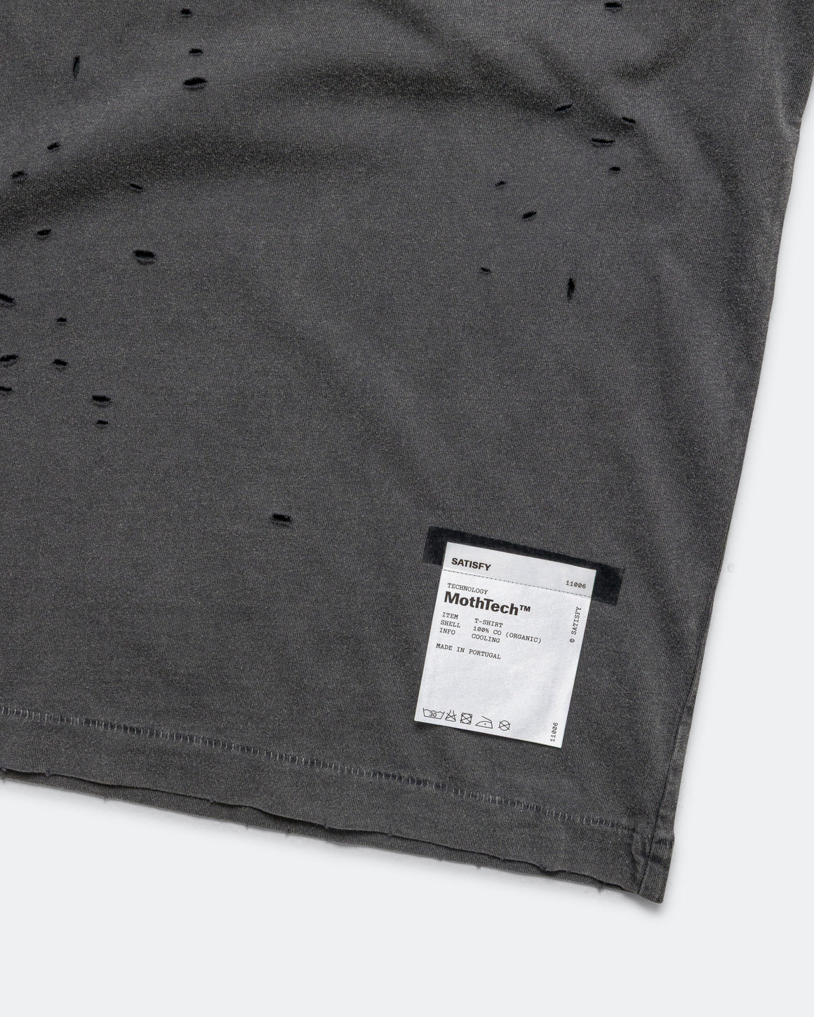 Satisfy - MothTech Logo T-Shirt - Aged Black - Up There Athletics