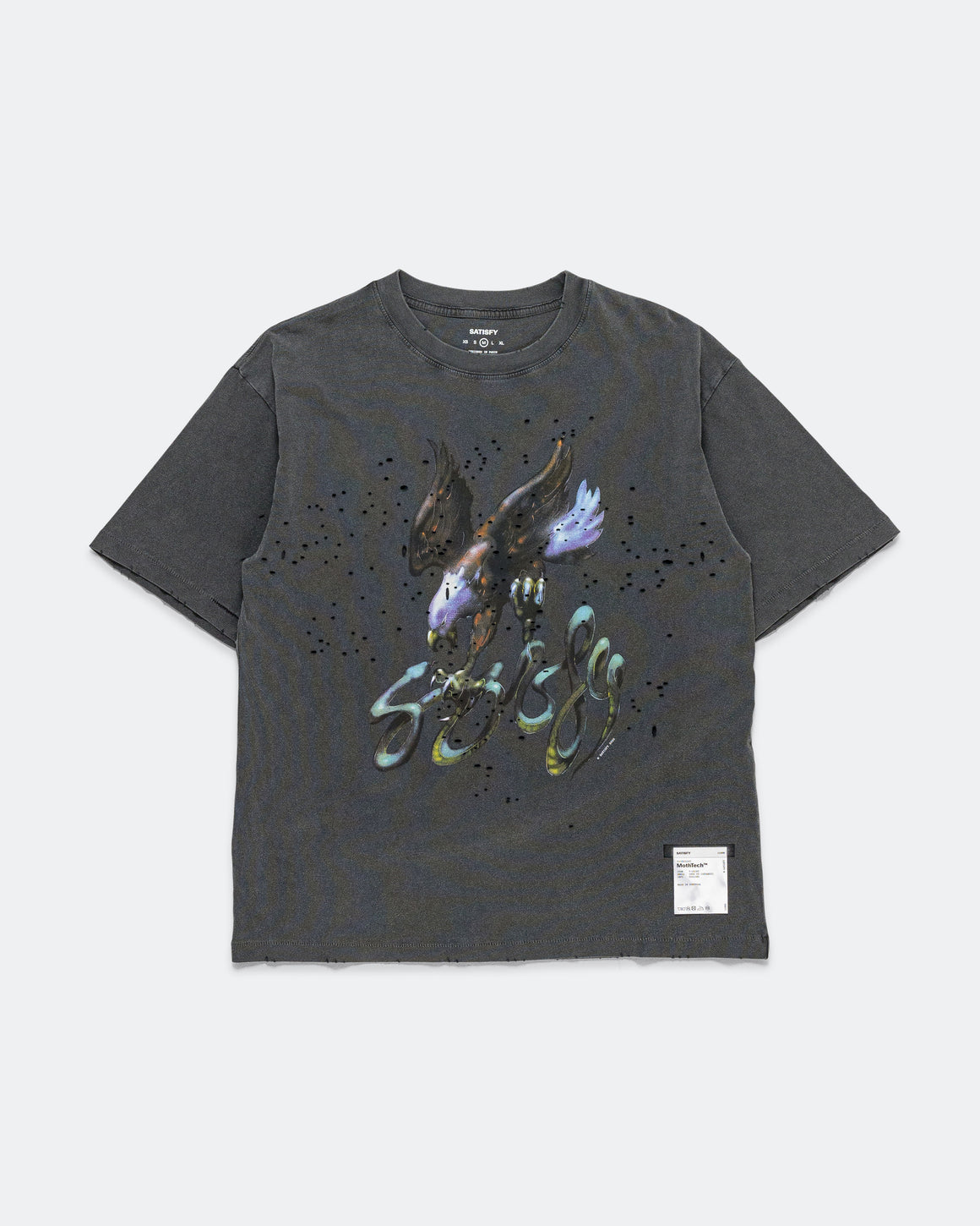 Satisfy - MothTech T-Shirt - Aged Black Eagle - Up There Athletics