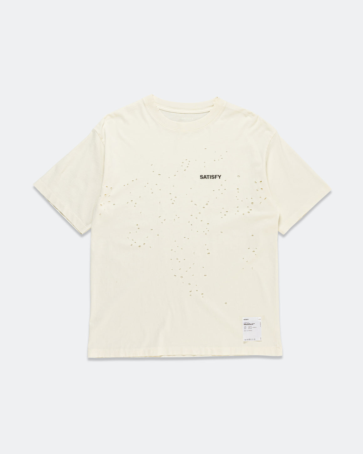 Satisfy - MothTech Logo T-Shirt - Aged Ecru - Up There Athletics