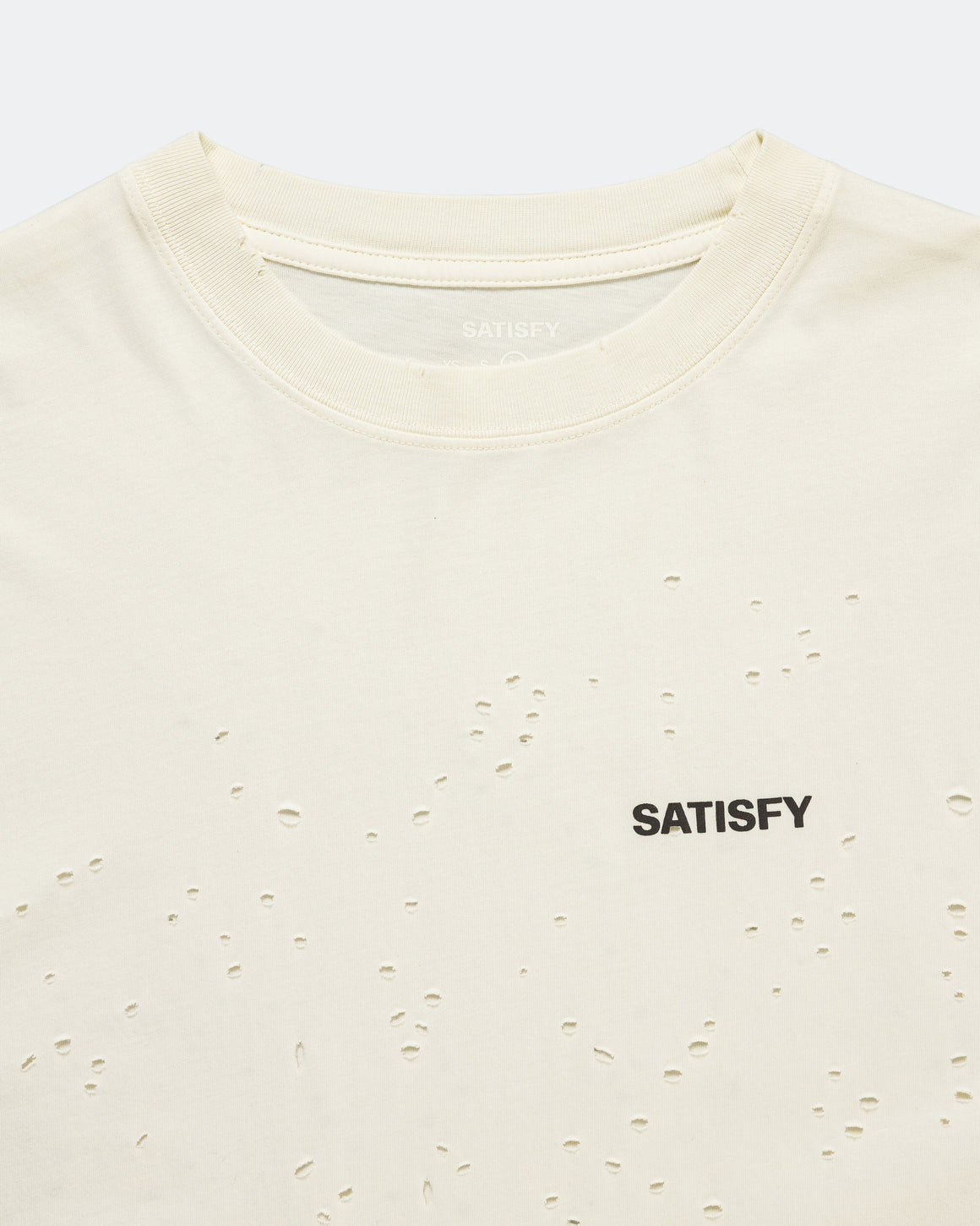 Satisfy - MothTech Logo T-Shirt - Aged Ecru - Up There Athletics