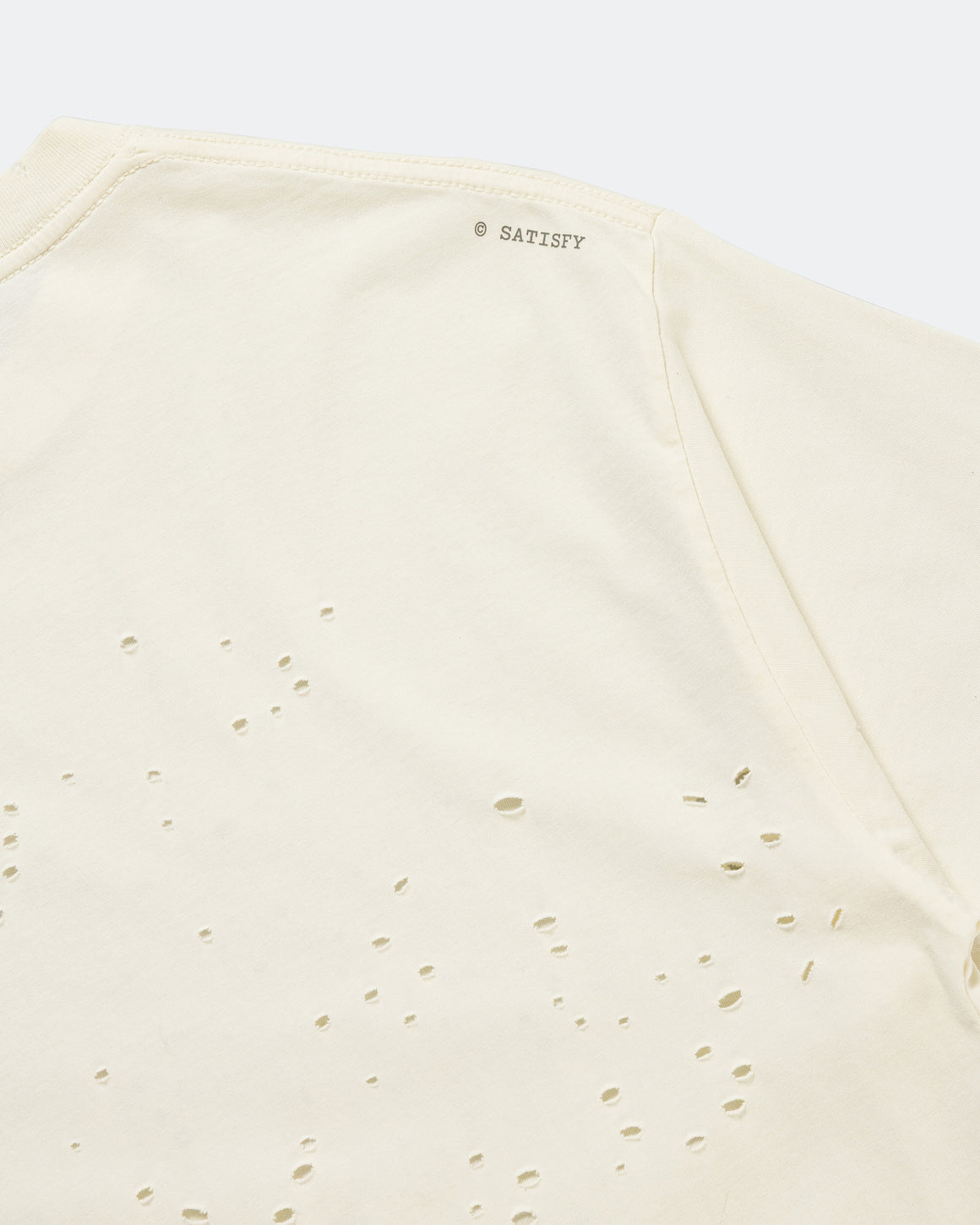 Satisfy - MothTech Logo T-Shirt - Aged Ecru - Up There Athletics