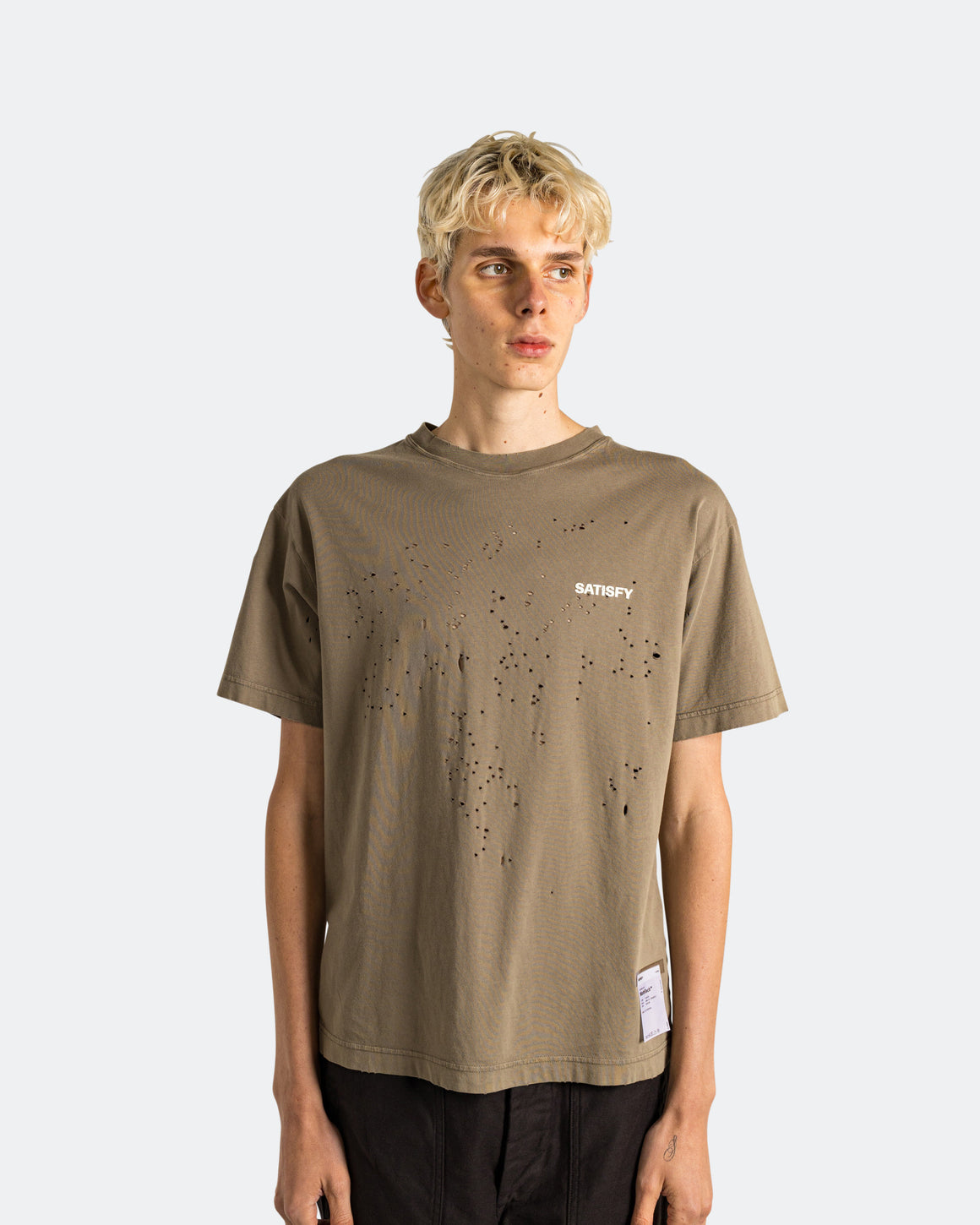 Satisfy - MothTech Logo T-Shirt - Aged Falcon - Up There Athletics