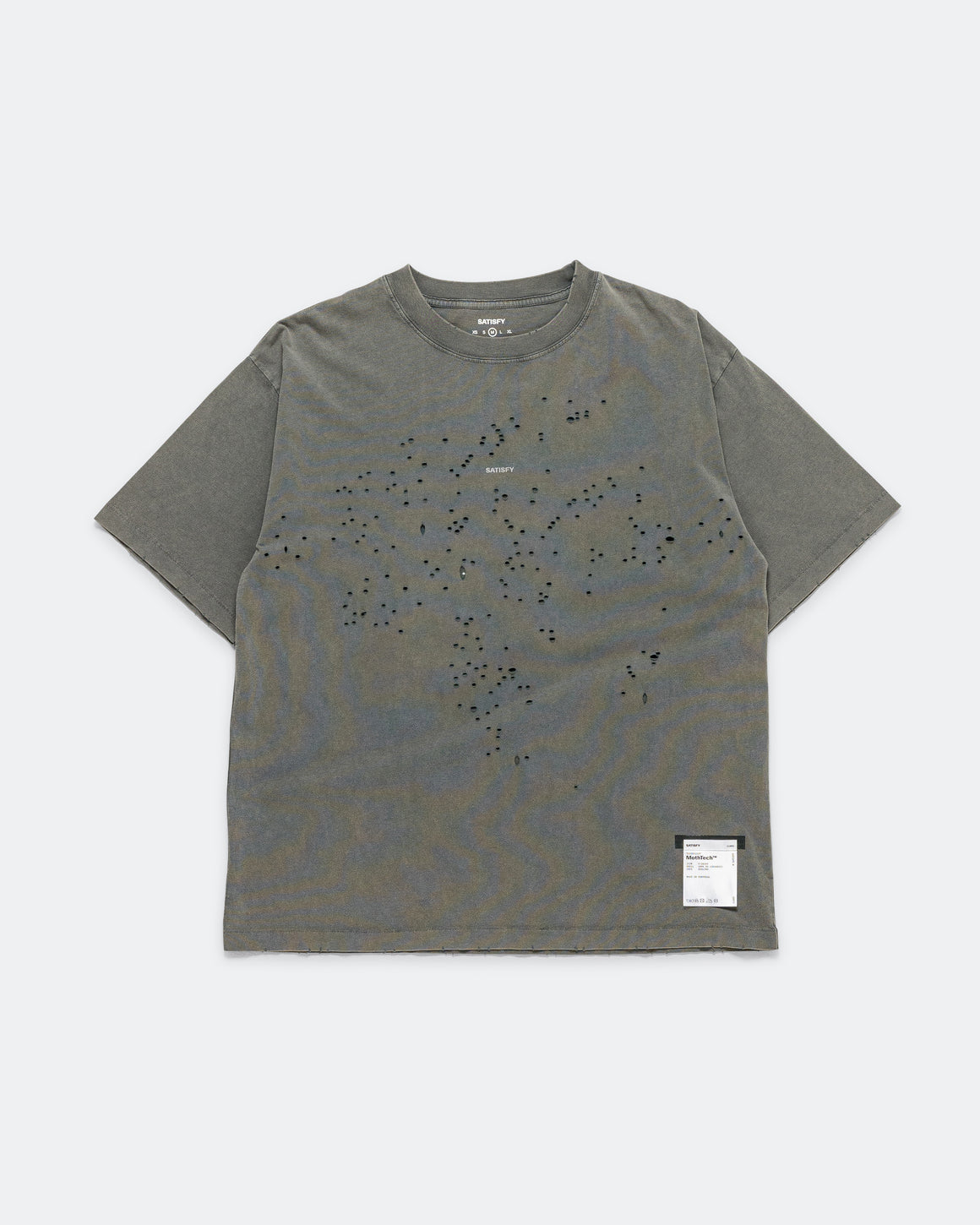 Satisfy - MothTech Logo T-Shirt - Faded Black SA - Up There Athletics