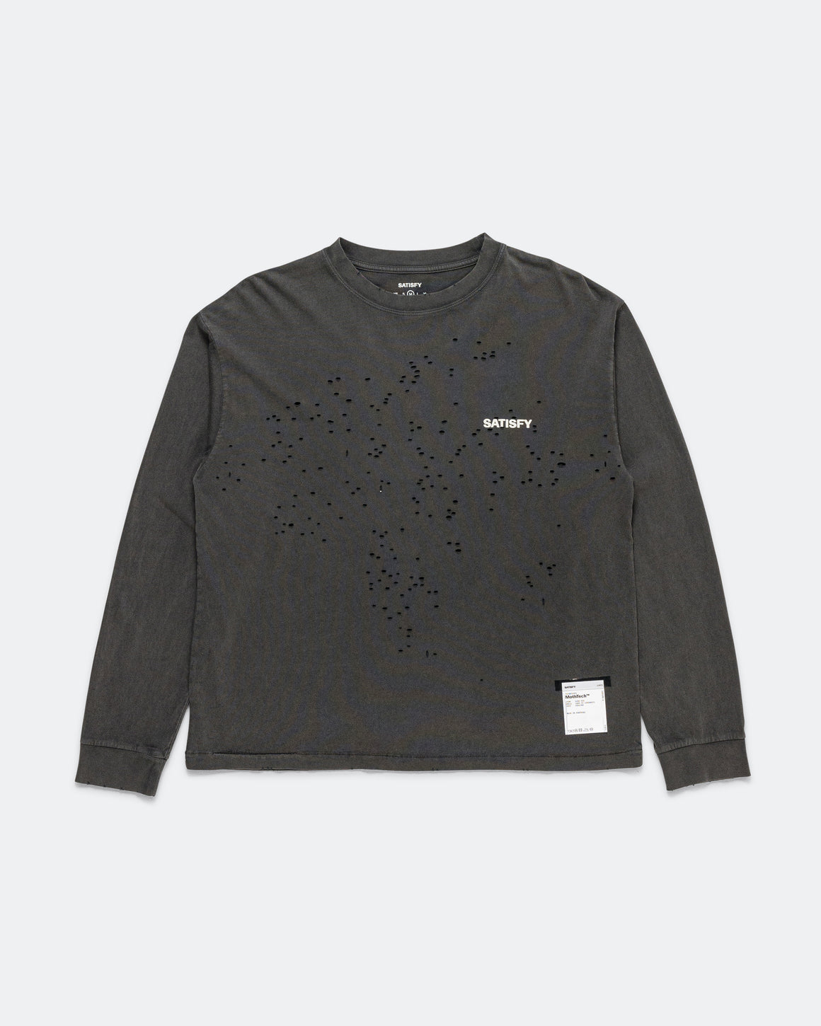 Satisfy - MothTech Long Tee - Aged Black SAB - Up There Athletics