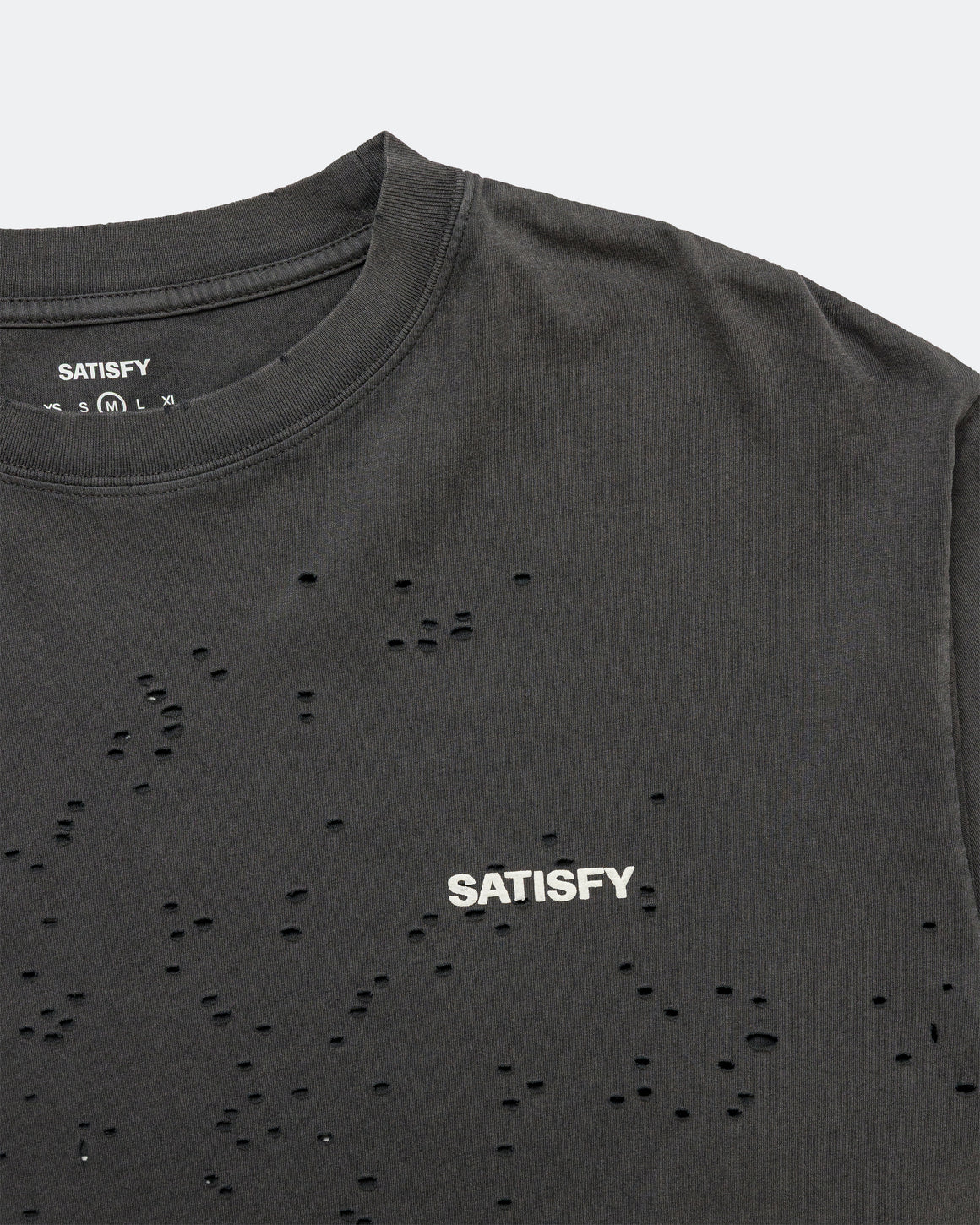 Satisfy - MothTech Long Tee - Aged Black SAB - Up There Athletics