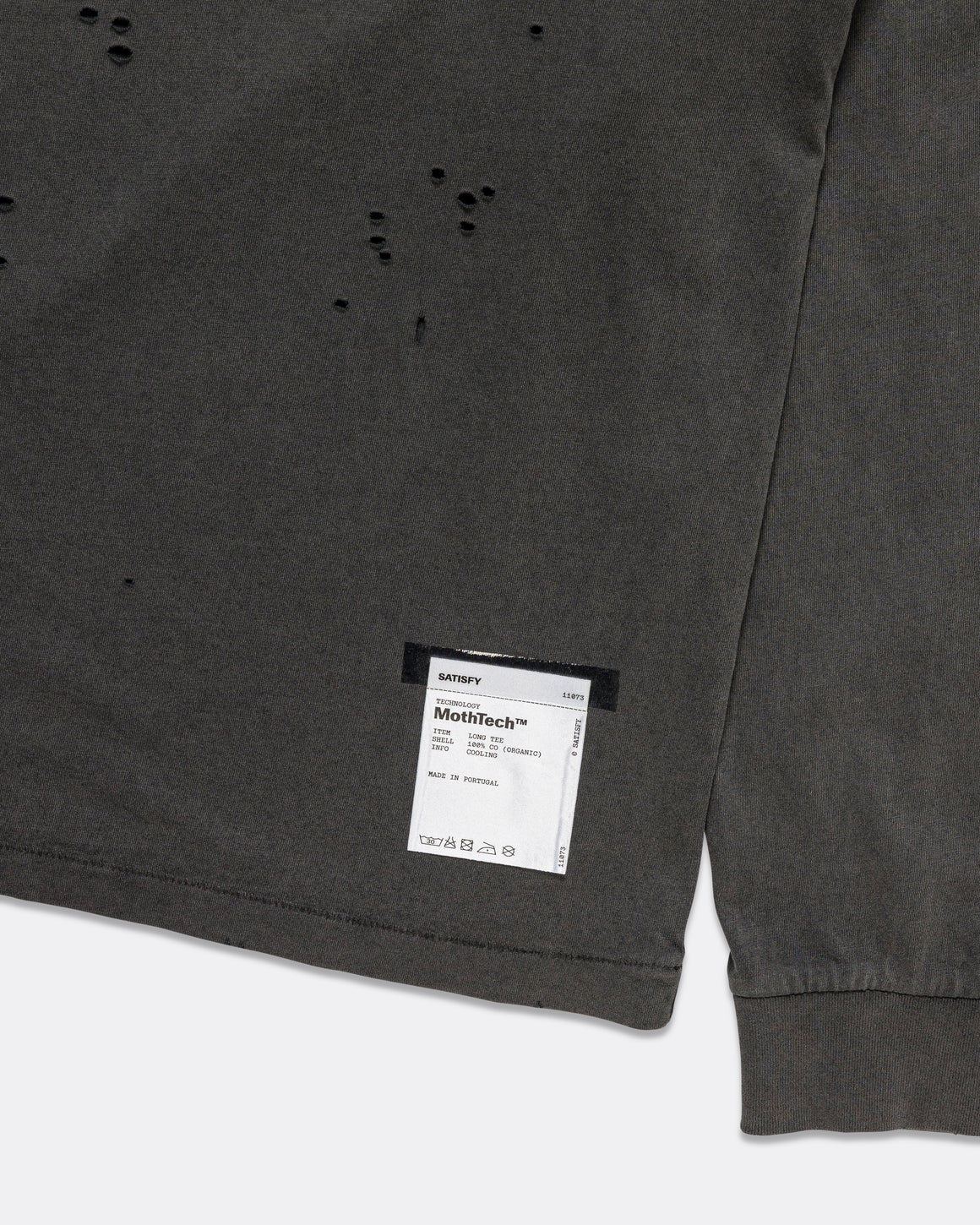 Satisfy - MothTech Long Tee - Aged Black SAB - Up There Athletics