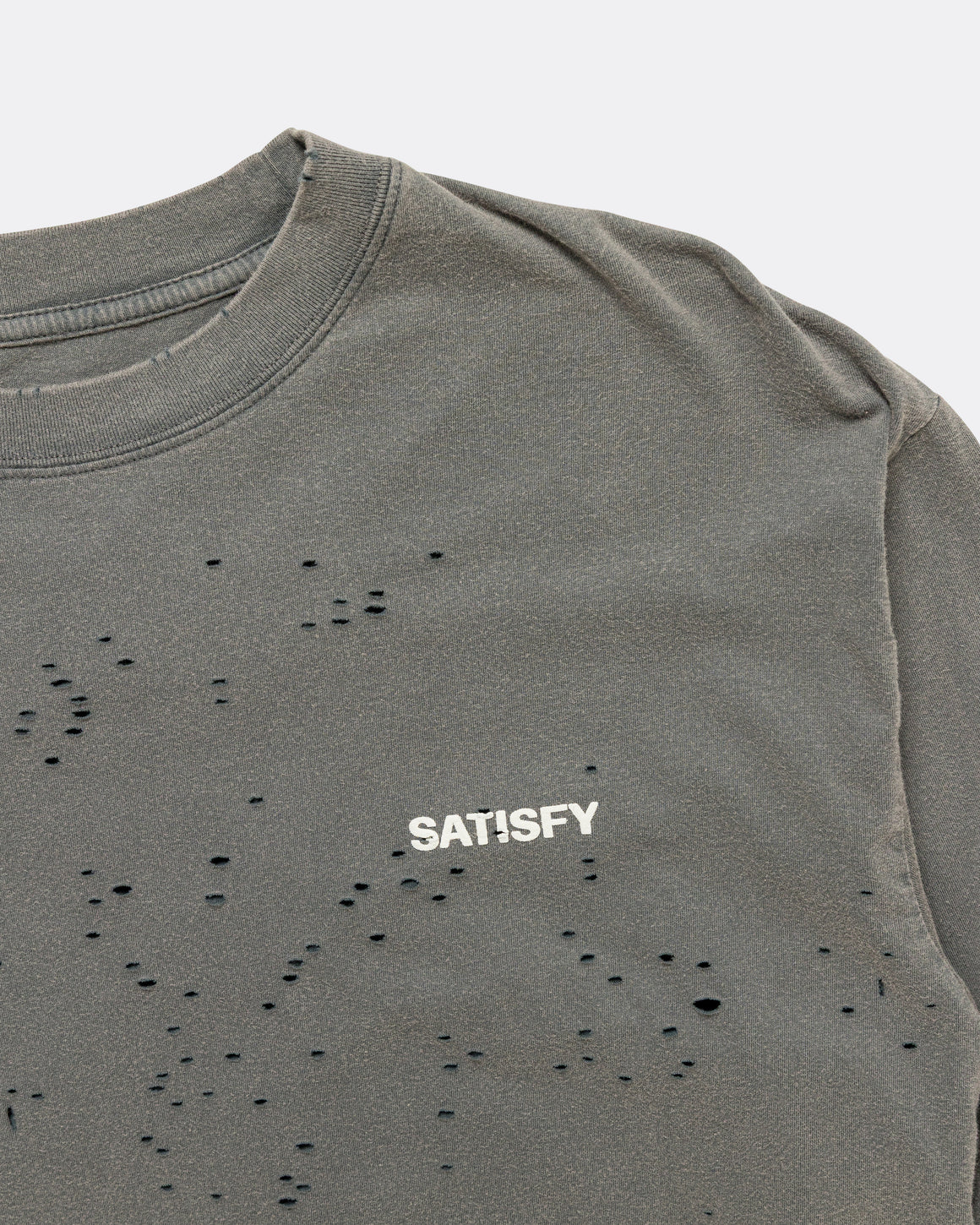 Satisfy - MothTech Long Tee - Faded Black - Up There Athletics