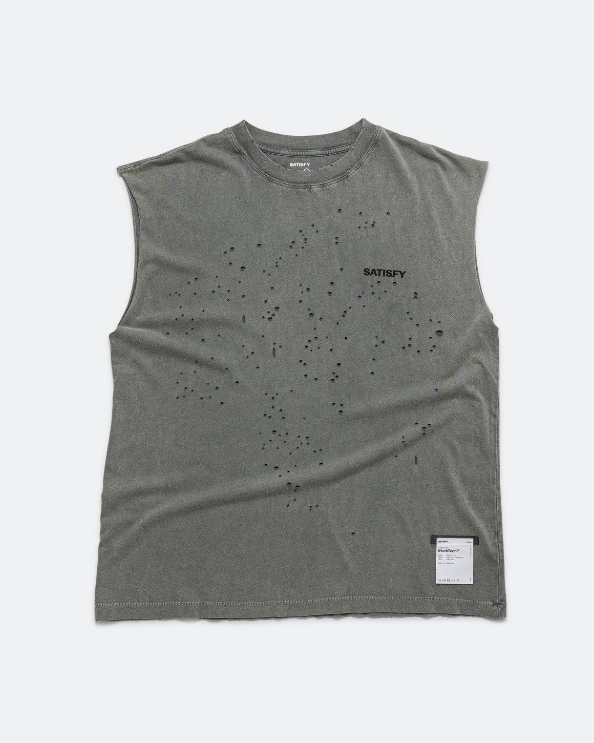 Satisfy - MothTech Muscle Tee - Faded Black - Up There Athletics
