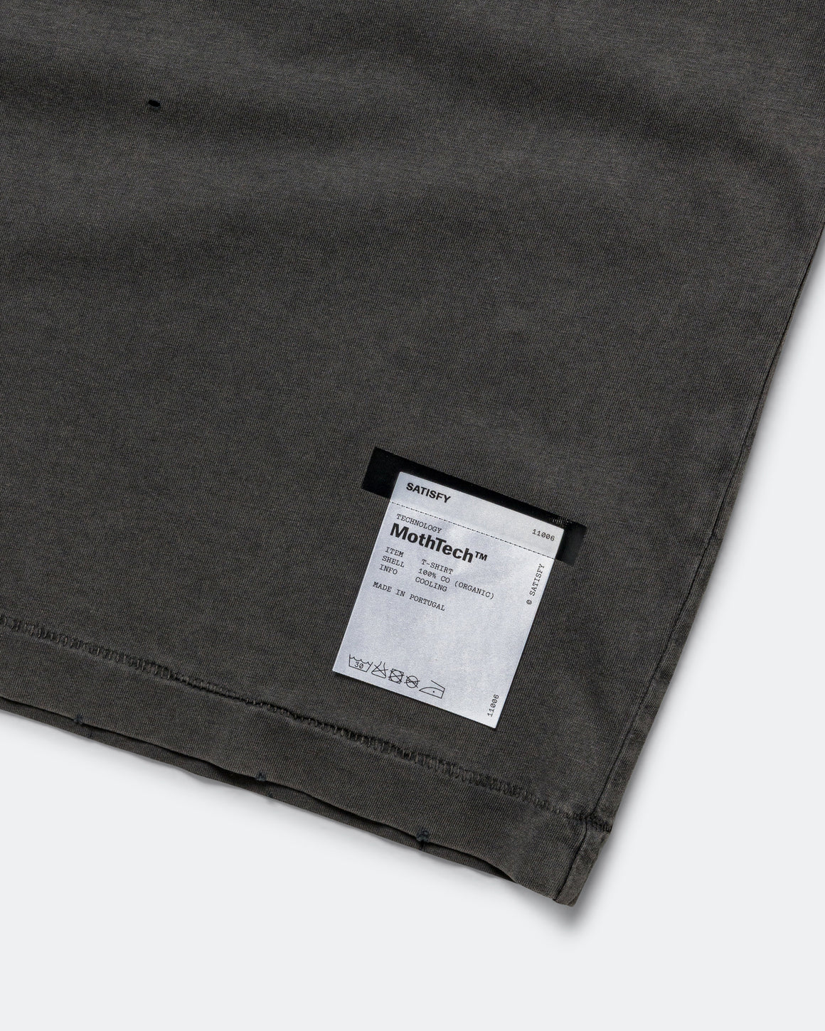 Satisfy - MothTech 'Running Cult Member' T-Shirt - Aged Black - Up There Athletics