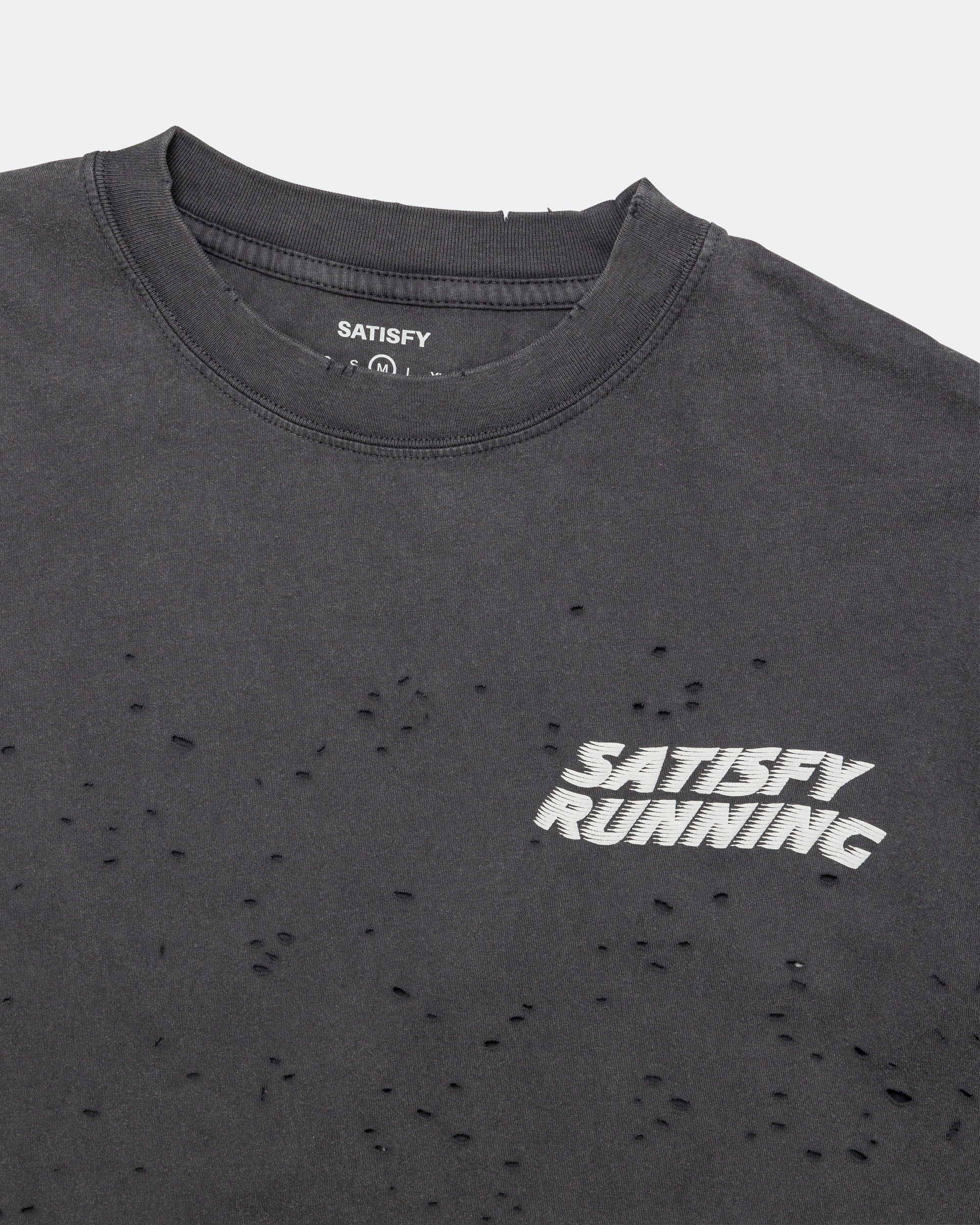 Satisfy - MothTech T-Shirt - Aged Black WA | Up There Athletics