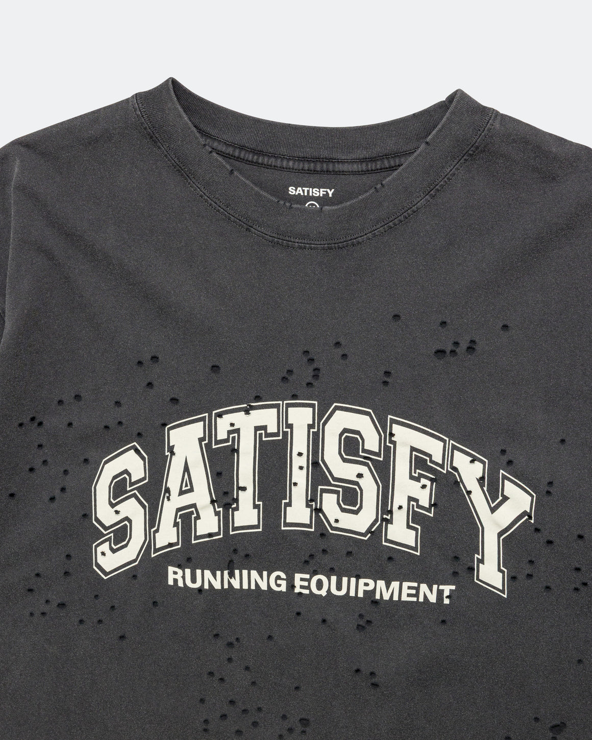 Satisfy - MothTech T-Shirt - Aged Black SAC - Up There Athletics