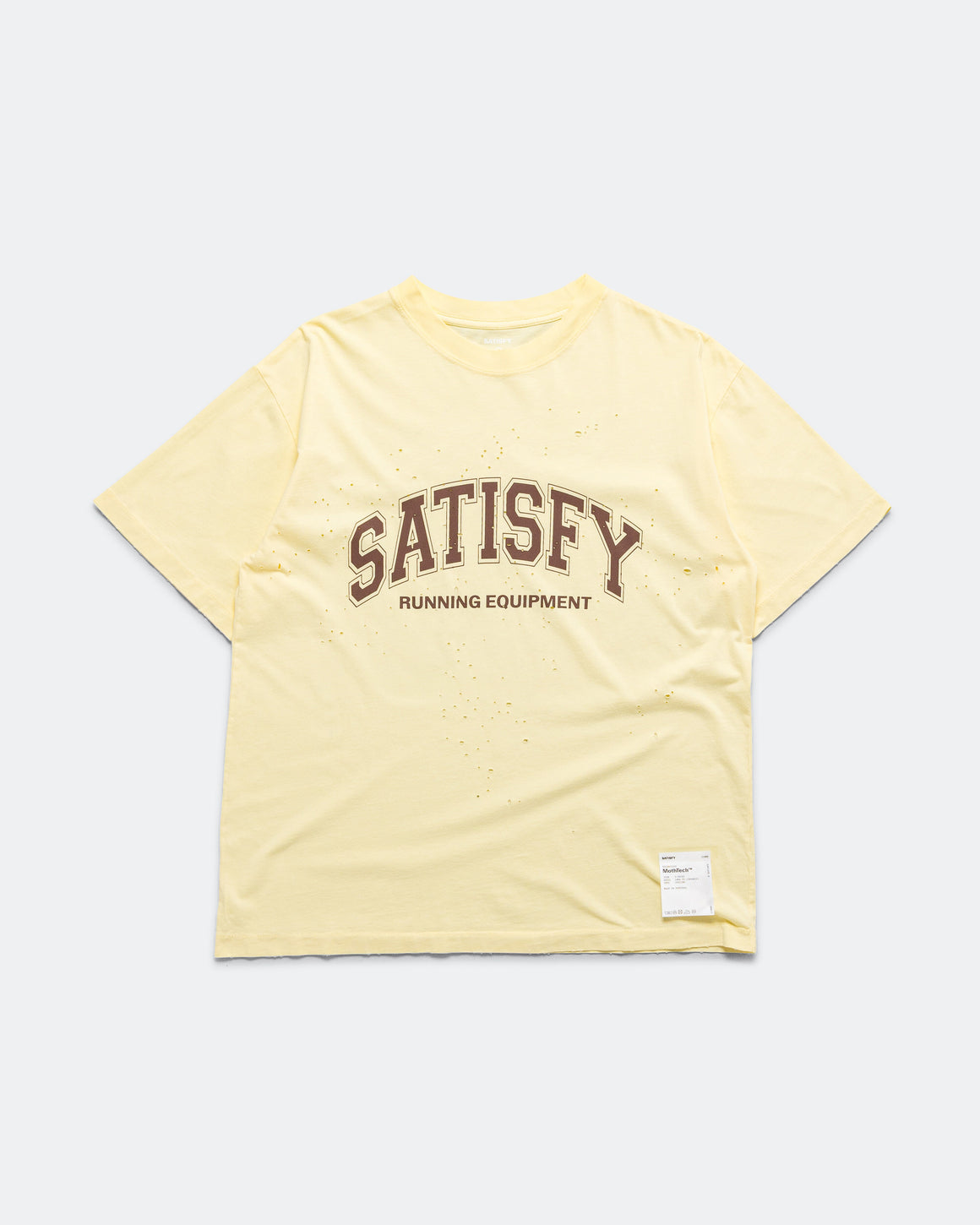 Satisfy - MothTech T-Shirt - Aged Transparent Yellow - Up There Athletics