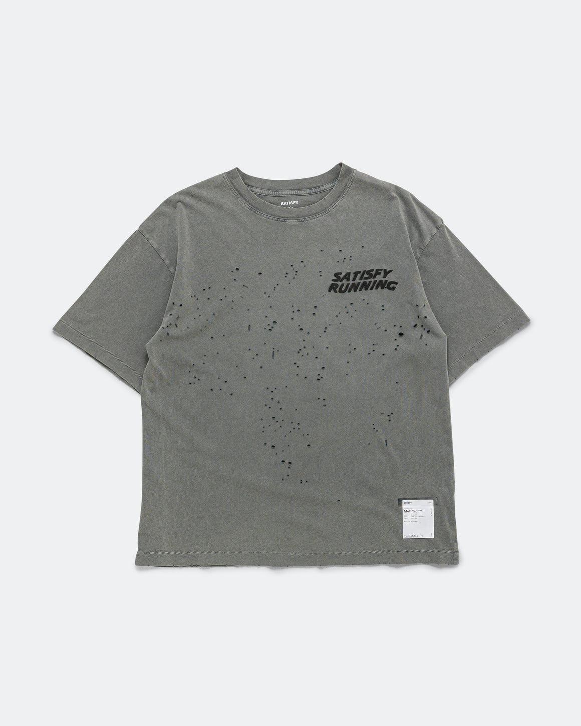 Satisfy - MothTech T-Shirt - Faded Black - Up There Athletics