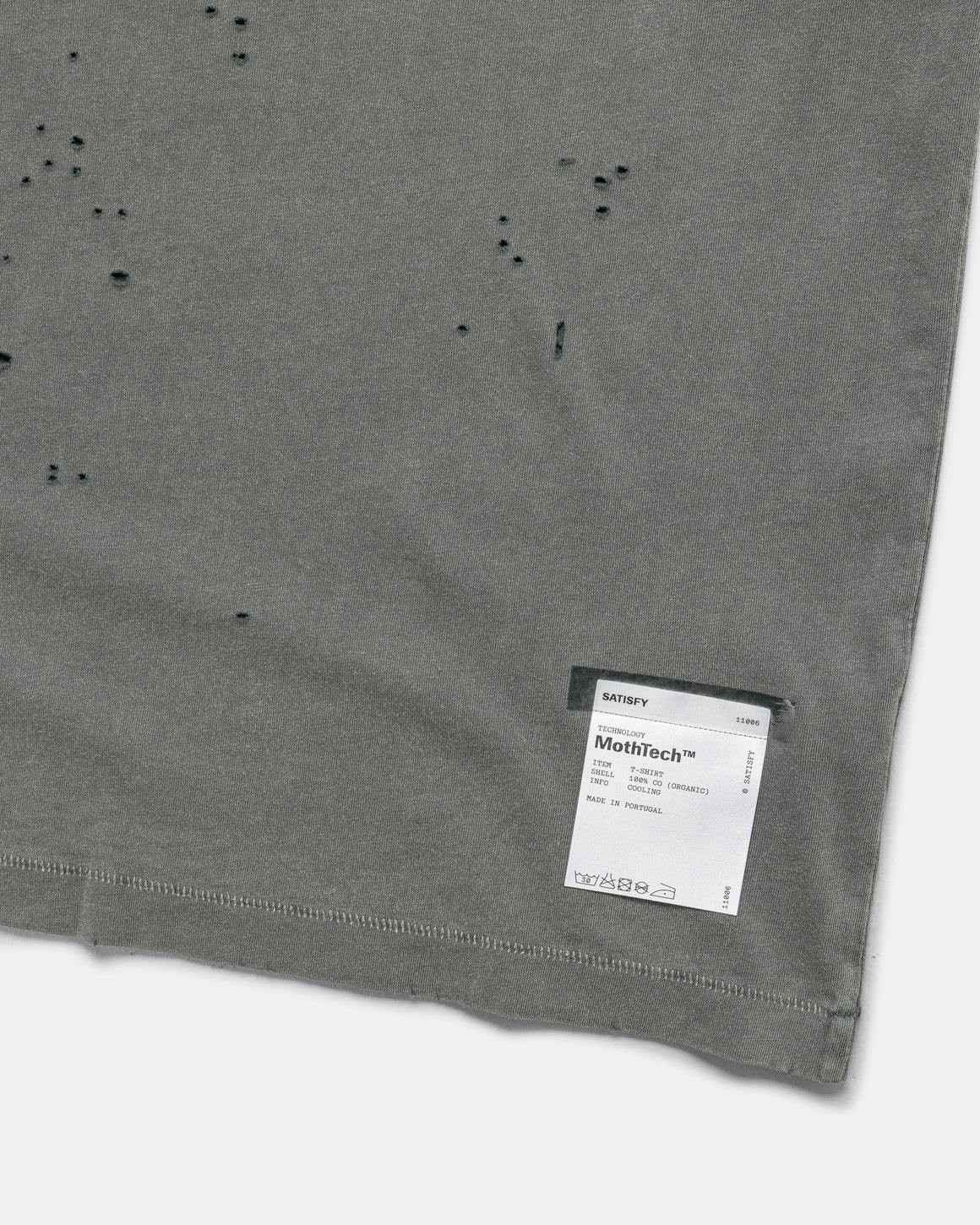 Satisfy - MothTech T-Shirt - Faded Black - Up There Athletics