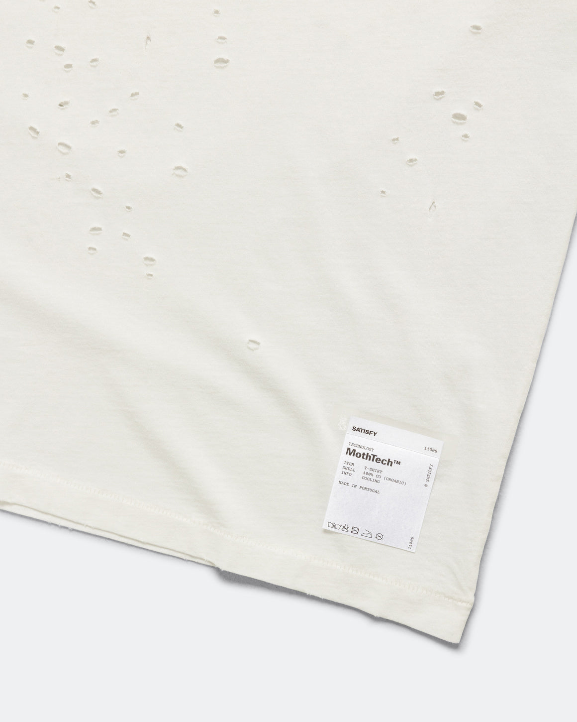 Satisfy - MothTech T-Shirt - Off-White - Up There Athletics