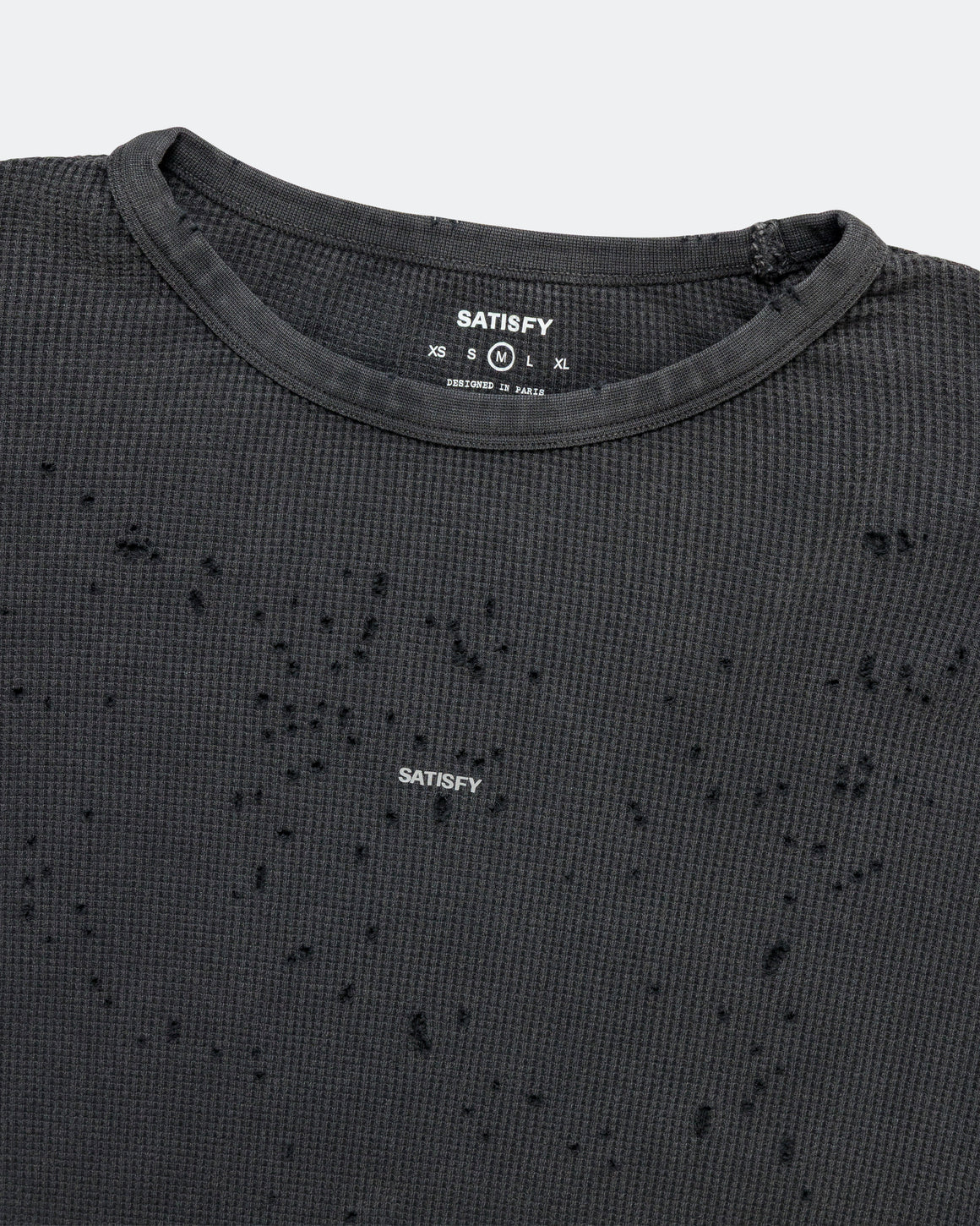 Satisfy - MothTech Waffle Long Tee - Aged Black - Up There Athletics