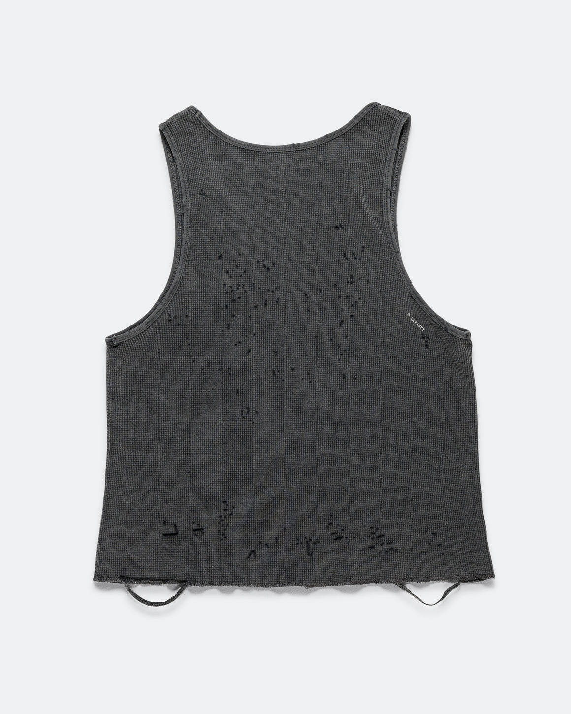 Satisfy - MothTech Waffle Singlet - Aged Black - Up There Athletics