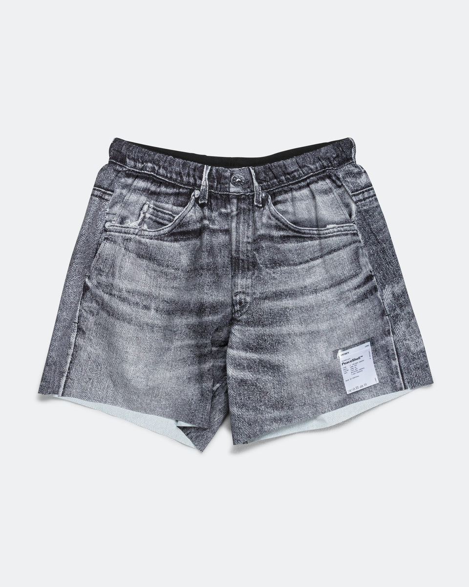Short Satisfy Peaceshell Denim Noir - Taille M, Unisexe, Cordon, Neuf Avec étiquettes