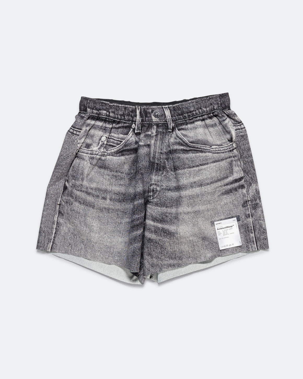 Satisfy - AmbientWarp 5in Unlined Shorts - Black Denim - Up There Athletics