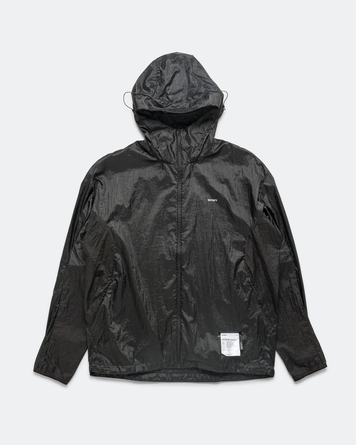 Satisfy - Pertex Diamond Fuse Windbreaker - Black - Up There Athletics
