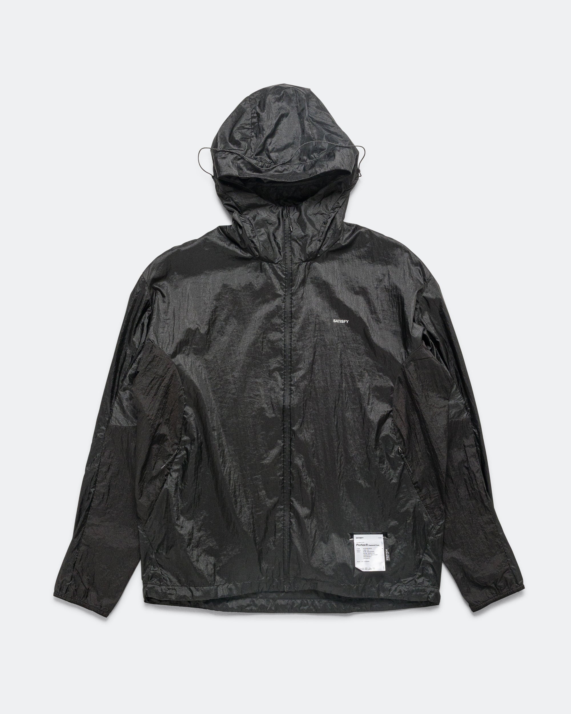 Satisfy - Pertex Diamond Fuse Windbreaker - Black | Up There Athletics