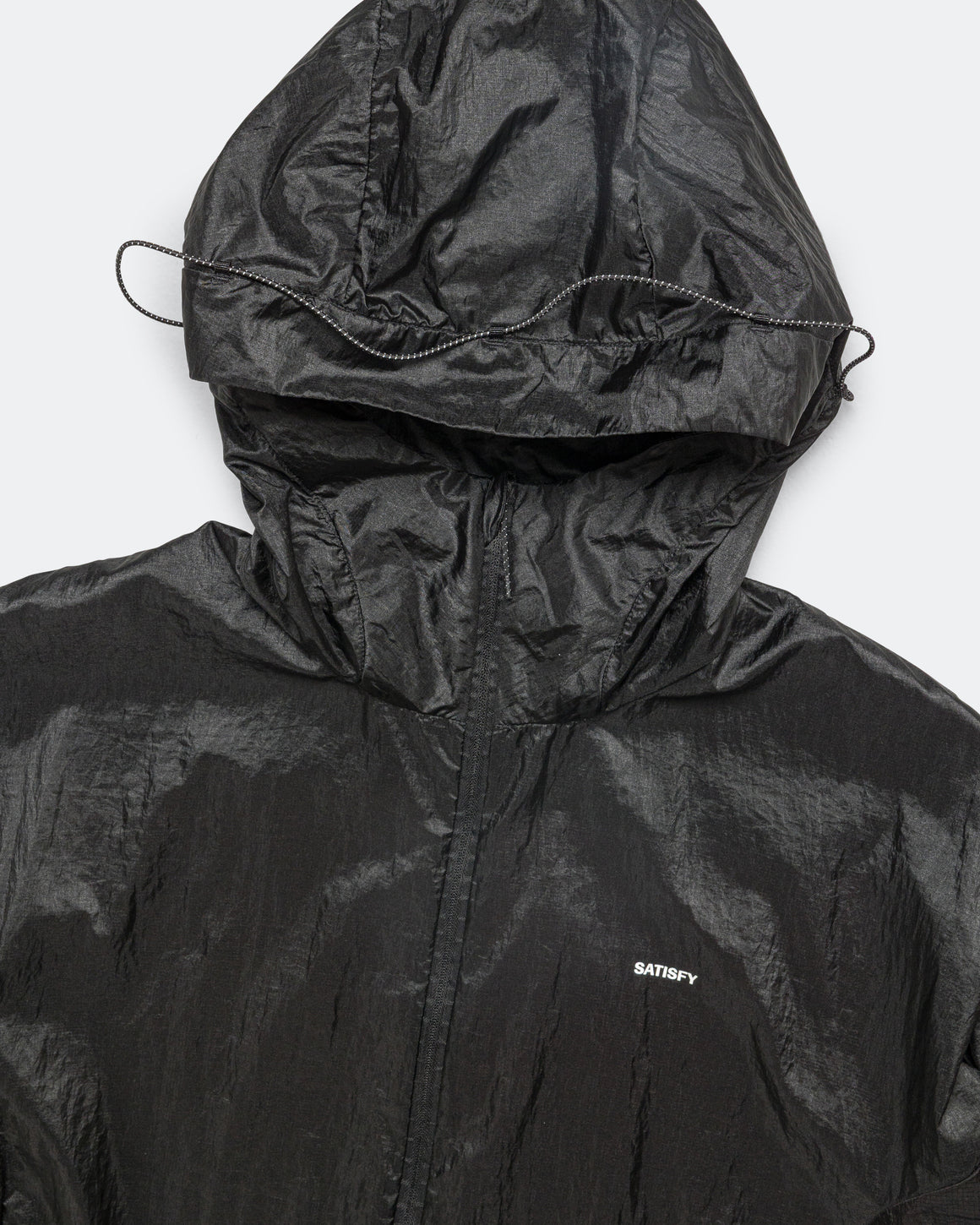 Satisfy - Pertex Diamond Fuse Windbreaker - Black - Up There Athletics