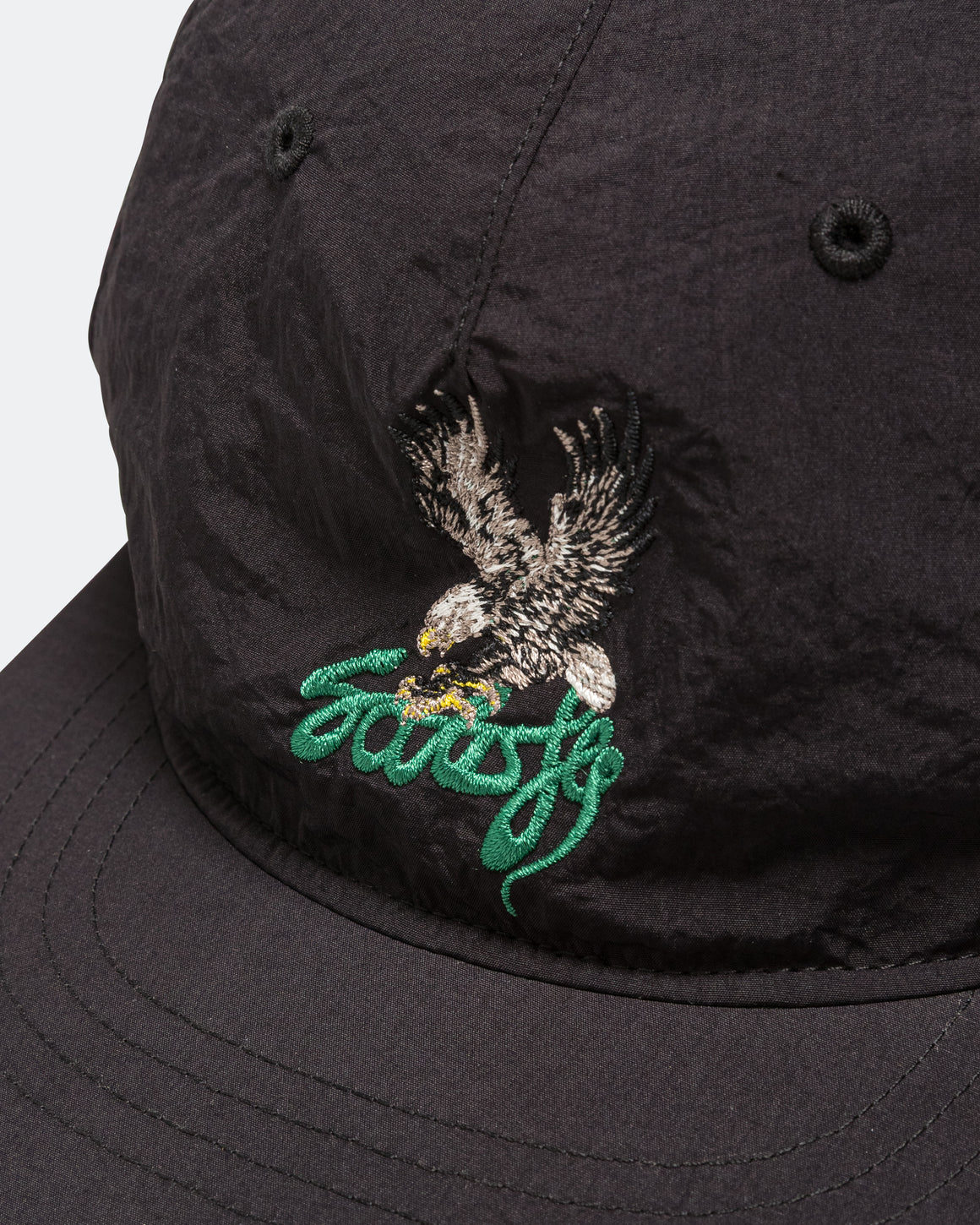 Satisfy - FliteSilk 5 Panel Pinch Cap Matte - Black Eagle - Up There Athletics