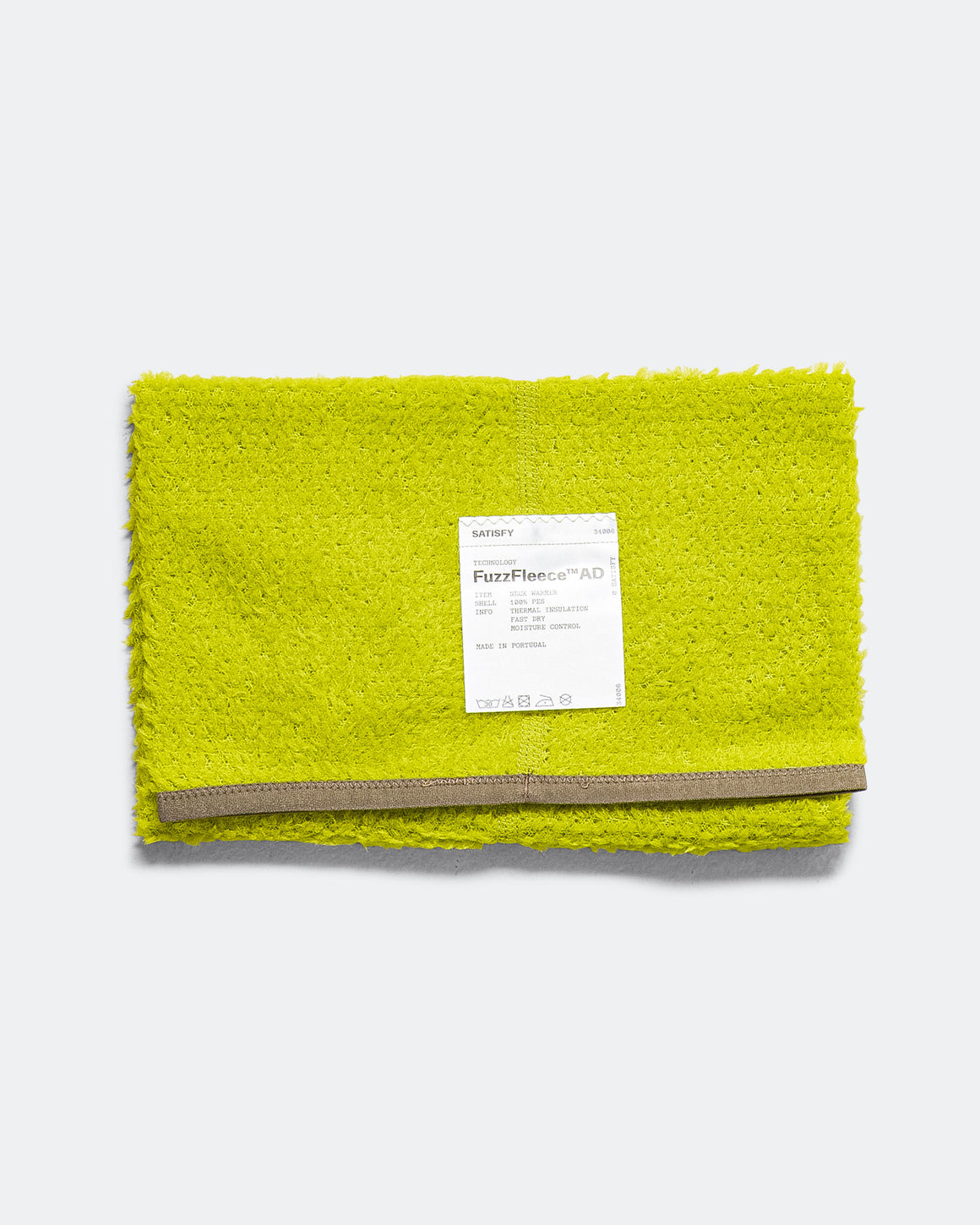 Satisfy - FuzzFleece AD Neck Warmer - Grenoble Green - Up There Athletics