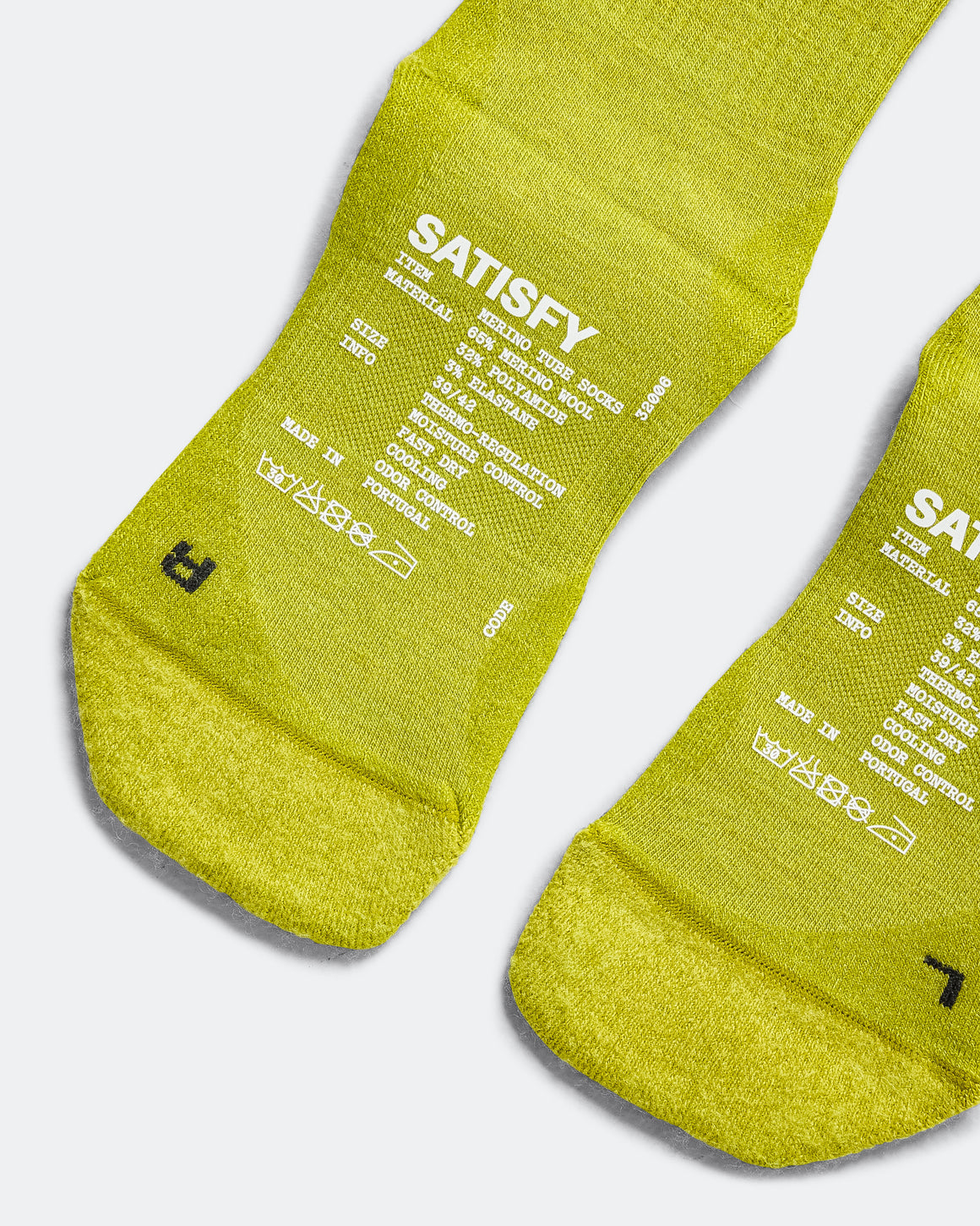 Satisfy - Merino Nylon Tube Socks - Tie-Dye Grenoble Green - Up There Athletics