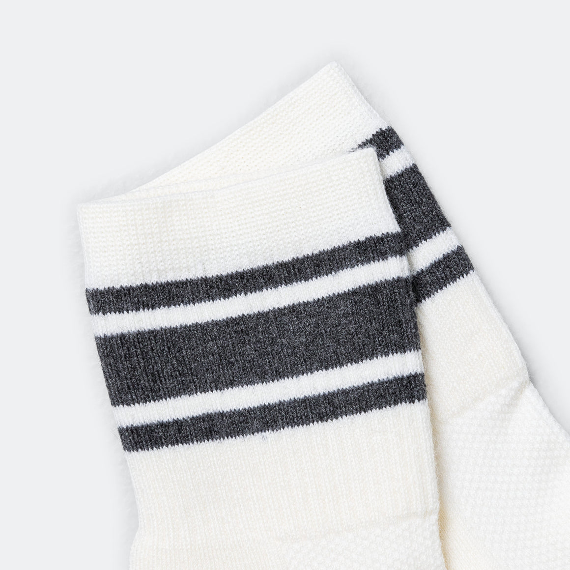 Merino Tube Socks - White/White