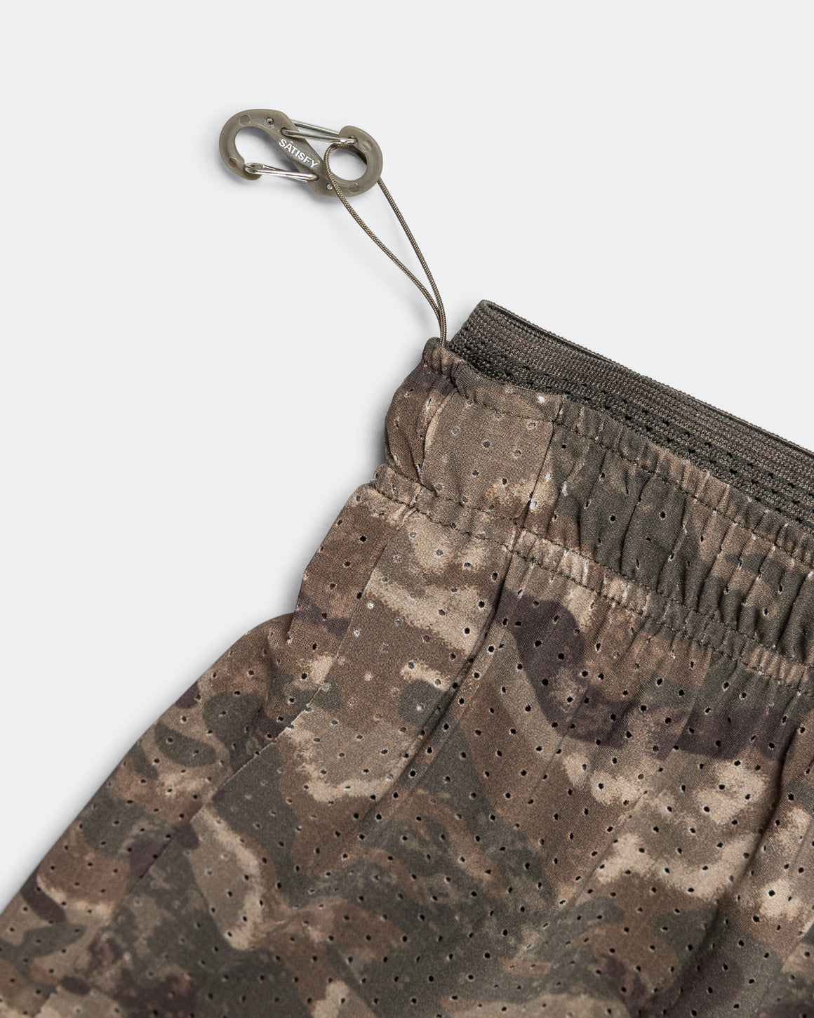 Satisfy - Space-O 2.5in Shorts - Overland Trek Camo - Up There Athletics