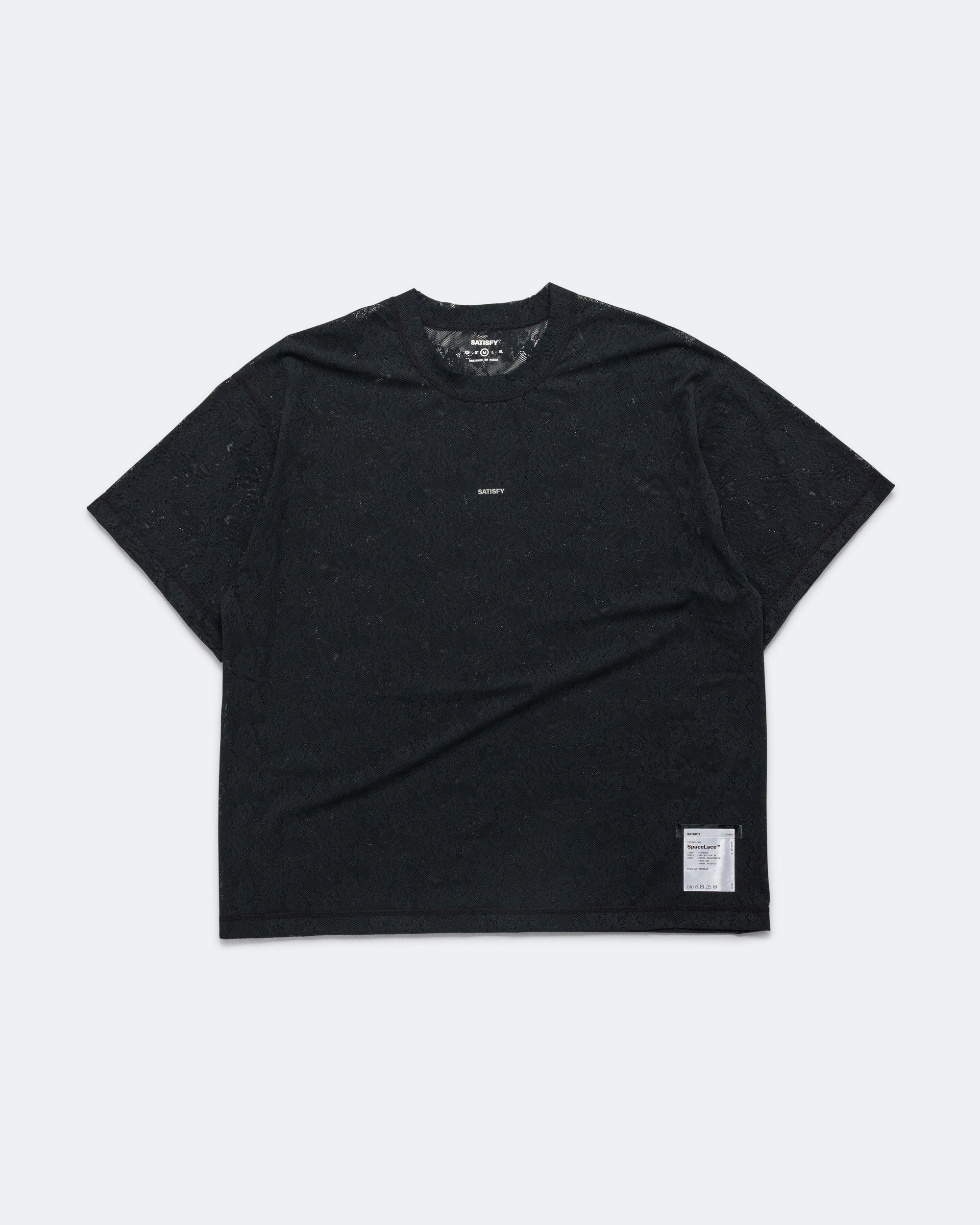 Satisfy - Space-Lace T-Shirt - Black | Up There Athletics
