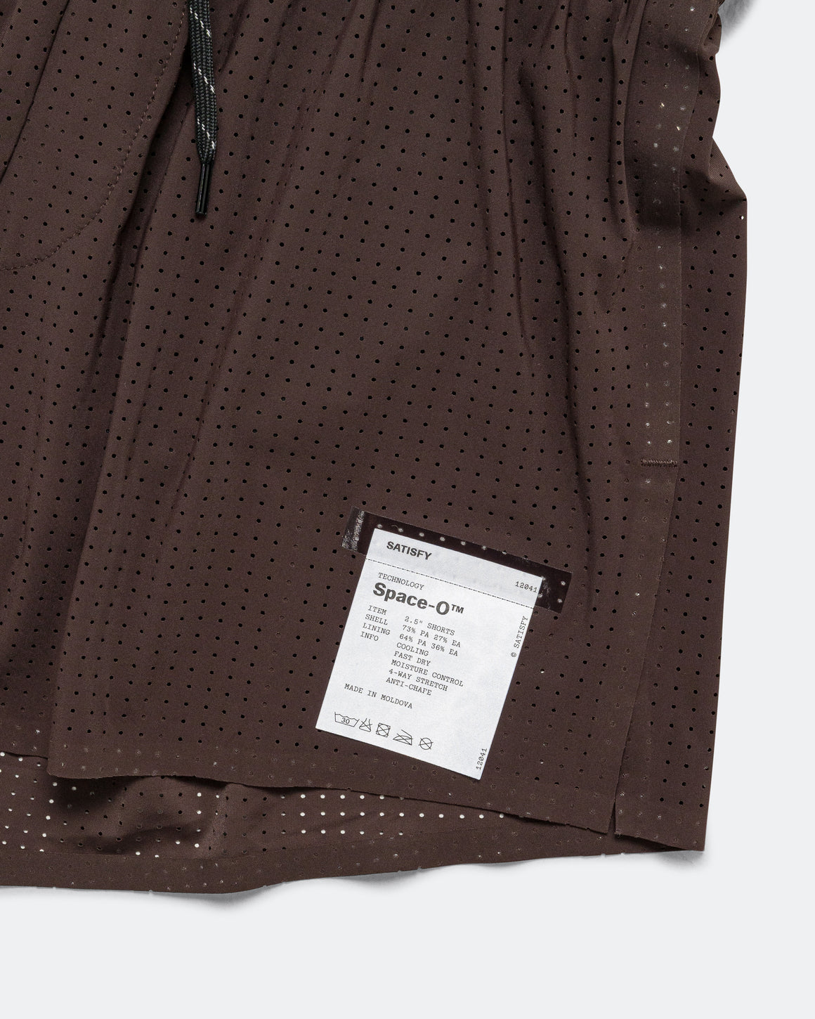 Satisfy - Space-O 2.5in Shorts - Deep Mahogany - Up There Athletics