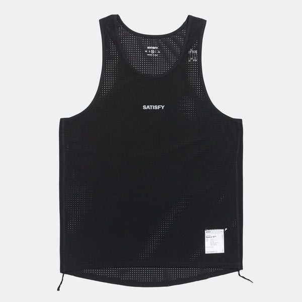 Satisfy Space-O Singlet - Black (NEW) | Up There Athletics