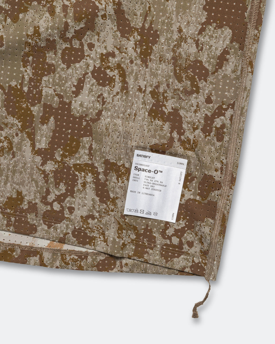 Satisfy - Space-O Singlet - Camo - Up There Athletics