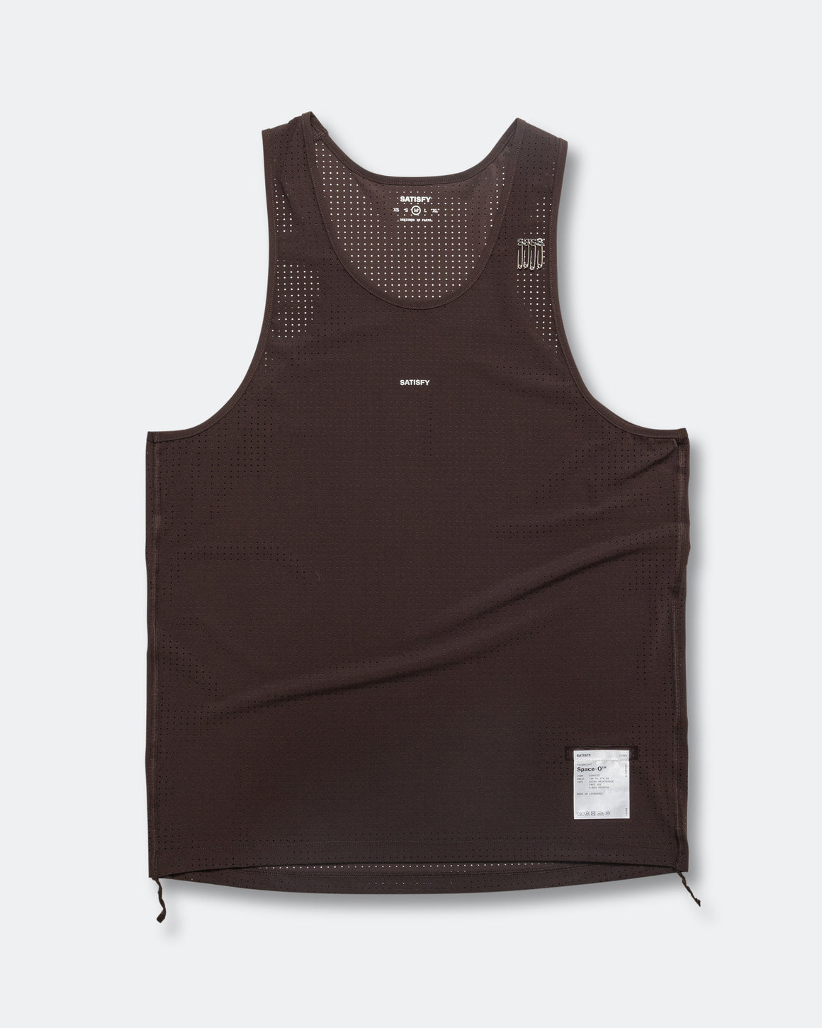Satisfy - Space-O Singlet - Deep Mahogany - Up There Athletics