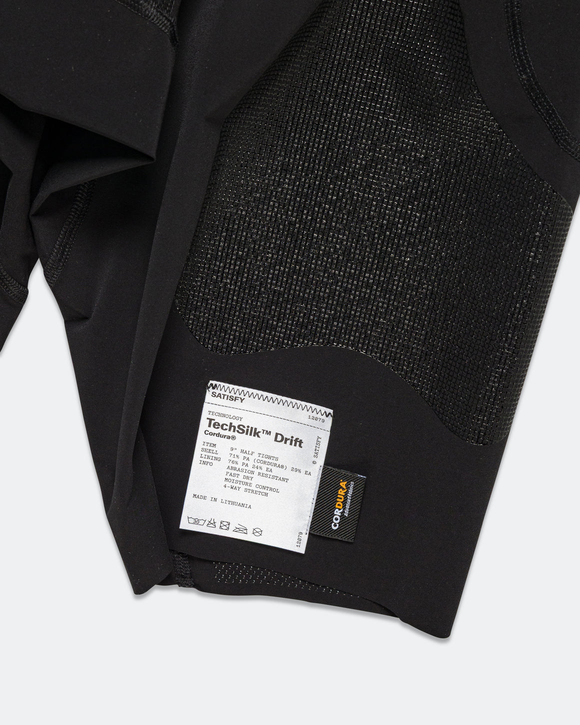 Satisfy - TechSilk Drift Cordura 9 Half Tights - Black - Up There Athletics