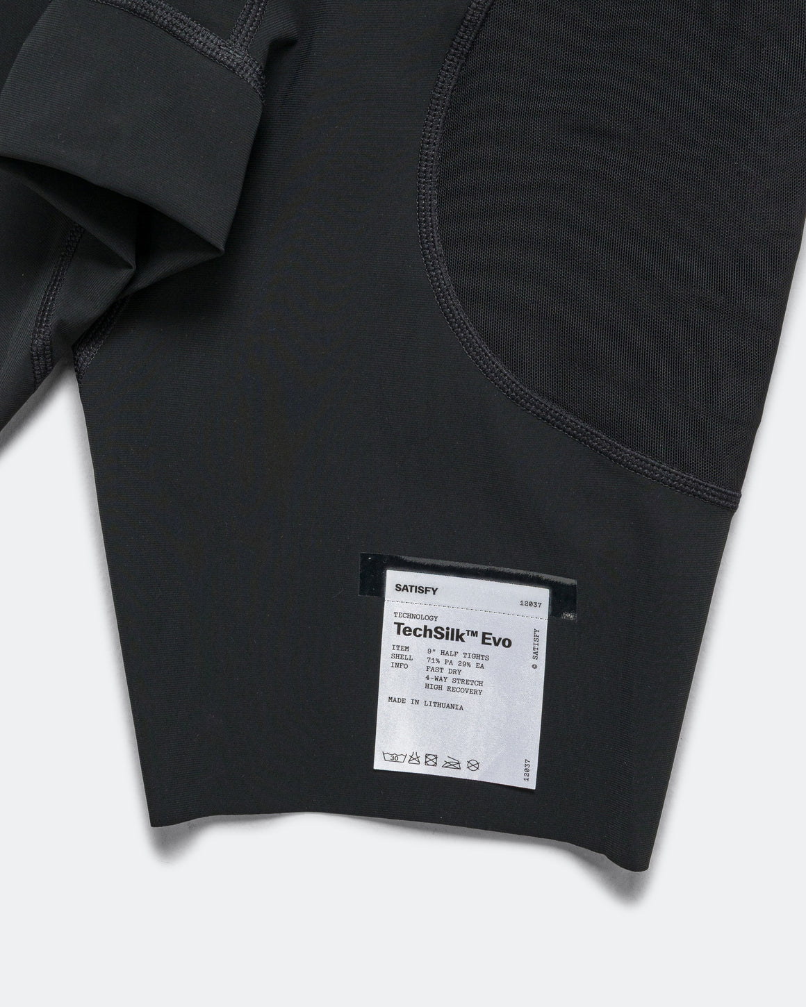 Satisfy - TechSilk Evo 9in Half Tight - Black - Up There Athletics