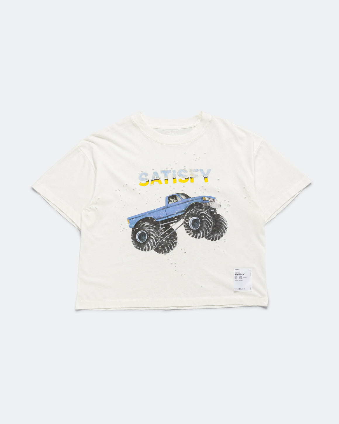 Satisfy - Womens MothTech 'Monster Truck' T-Shirt - Off-White - Up There Athletics