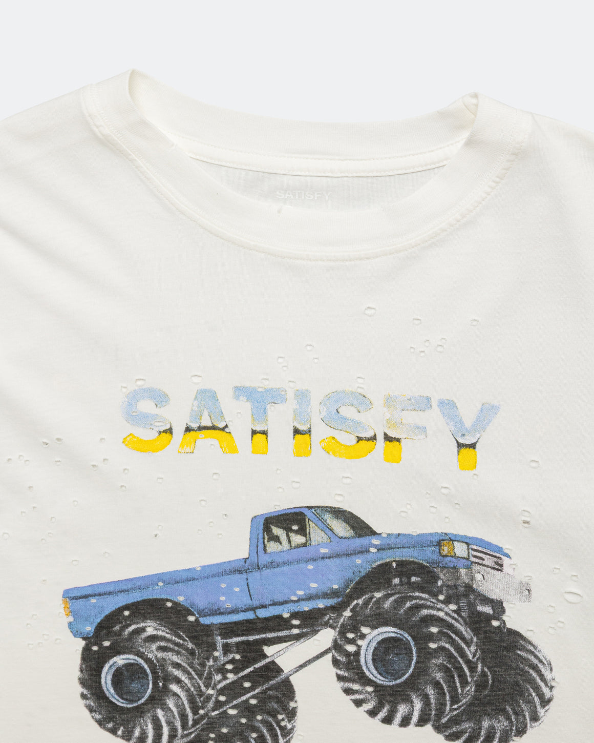 Satisfy - Womens MothTech 'Monster Truck' T-Shirt - Off-White - Up There Athletics