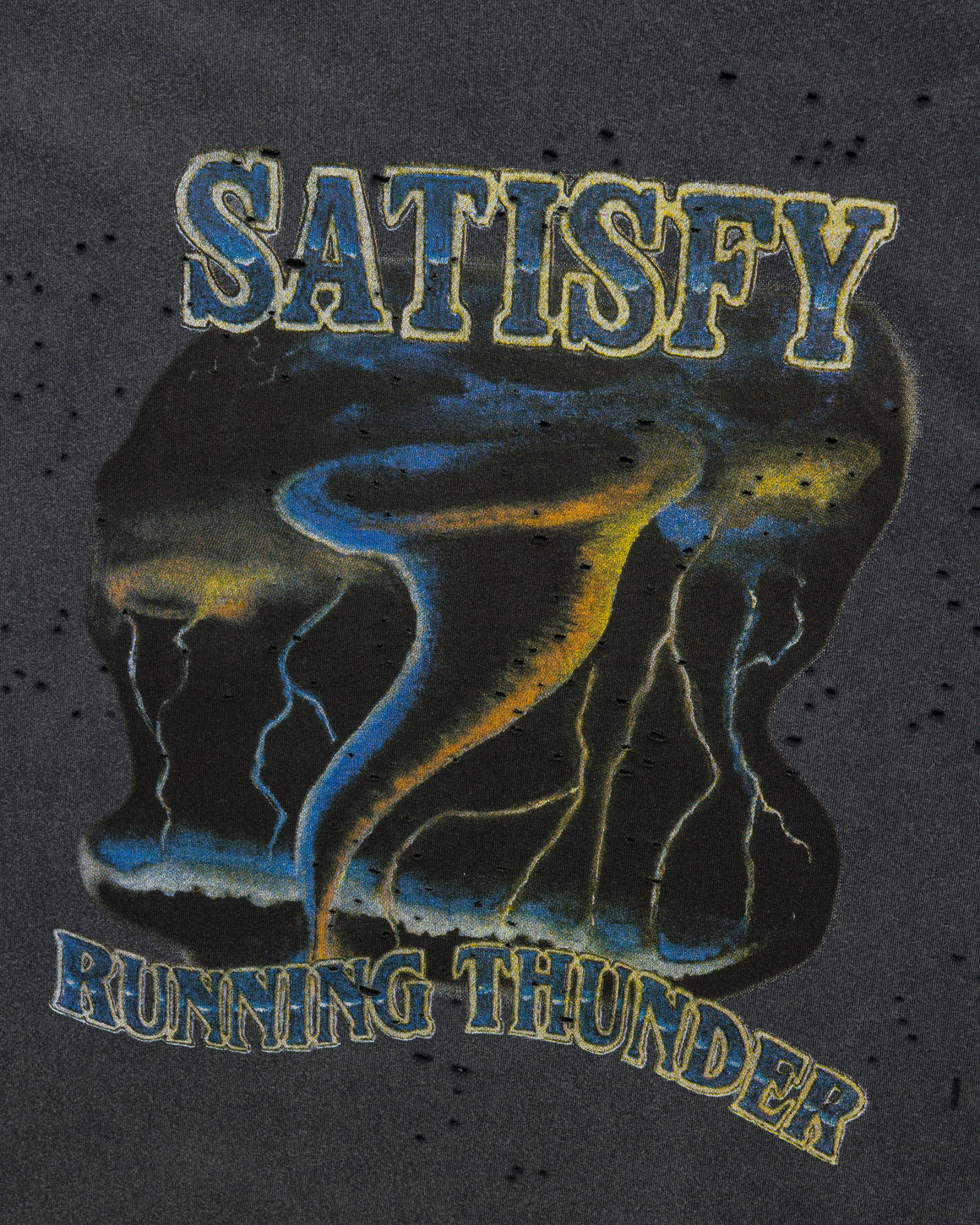 Satisfy - Womens MothTech 'Running Thunder' T-Shirt - Aged Black - Up There Athletics