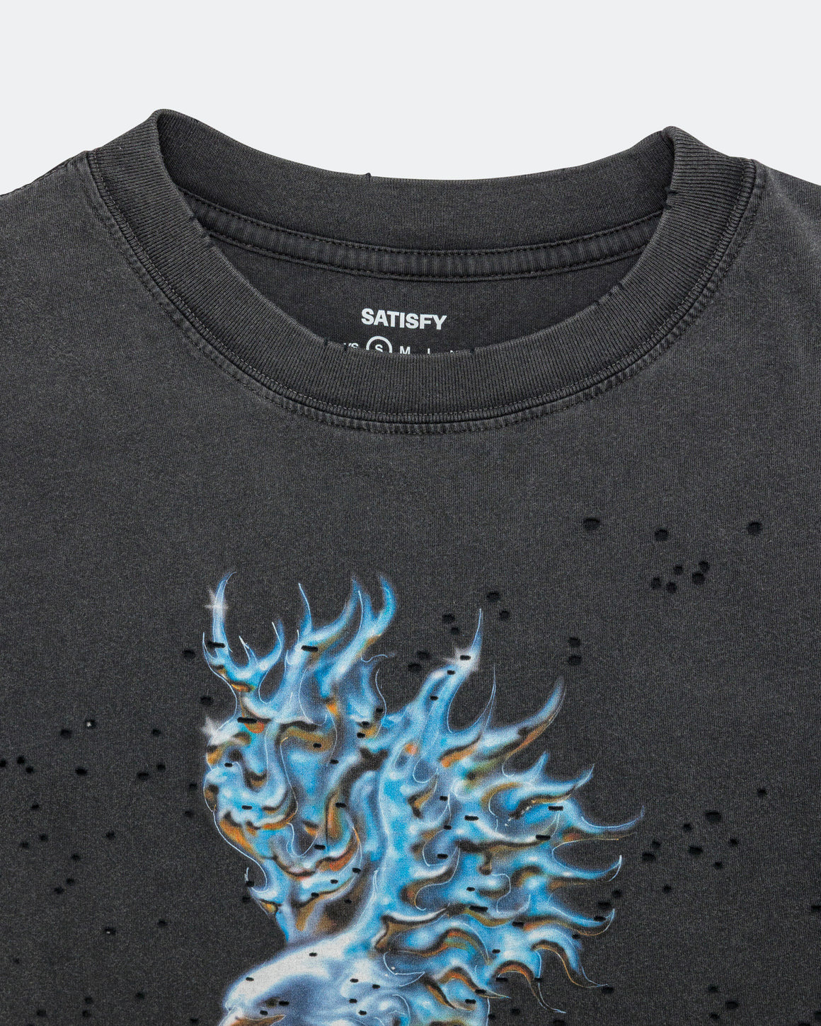 Satisfy - Womens MothTech 'Soaring Eagle' T-Shirt - Aged Black - Up There Athletics