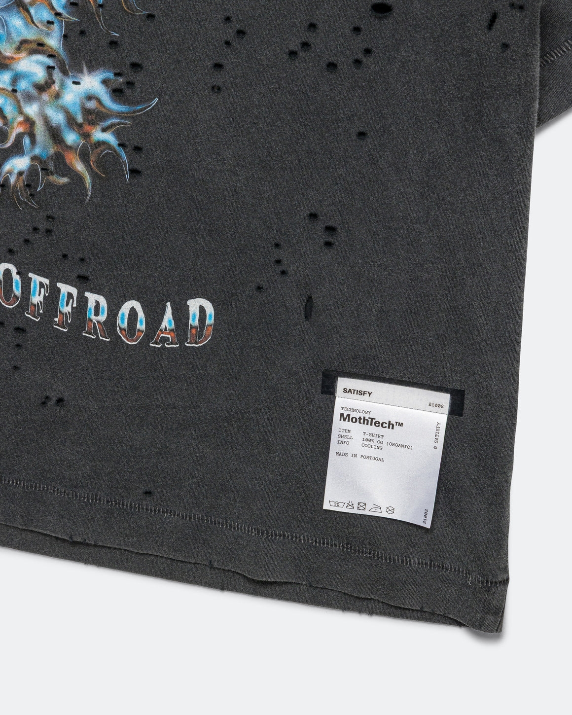 Satisfy - Womens MothTech 'Soaring Eagle' T-Shirt - Aged Black - Up There Athletics