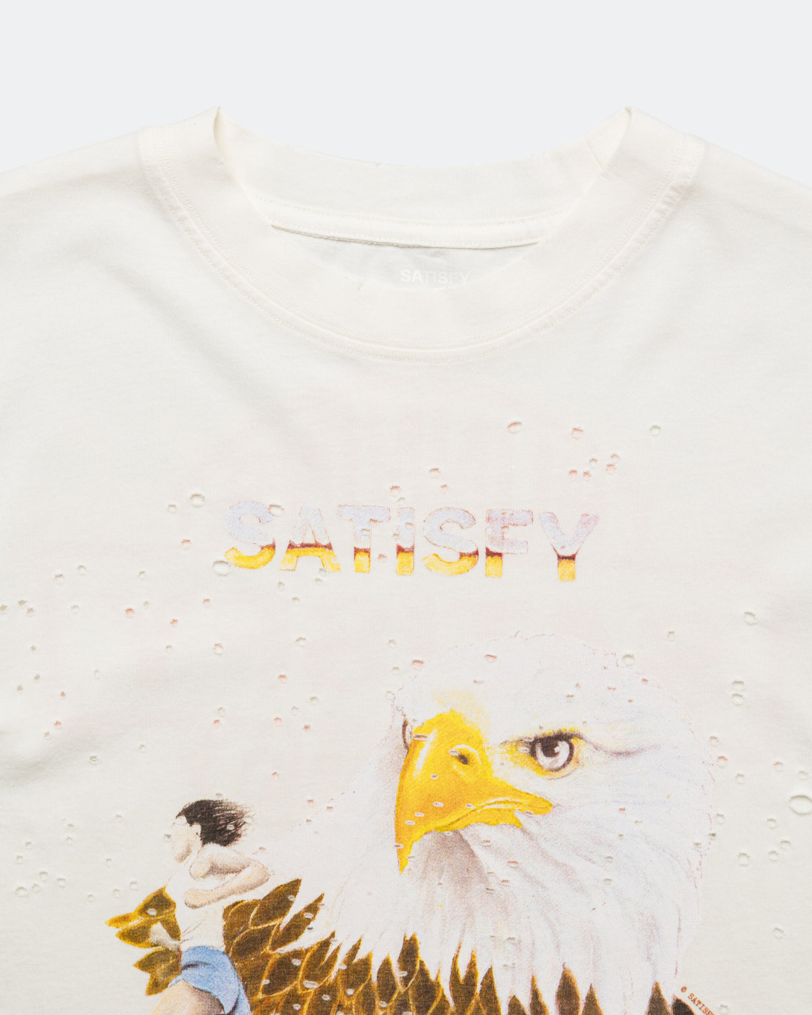 Satisfy - Womens MothTech 'Spirit of the Wild' T-Shirt - Off White - Up There Athletics