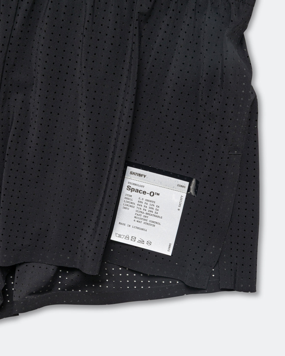 Satisfy - Womens Space-O 2.5in Shorts - Black - Up There Athletics
