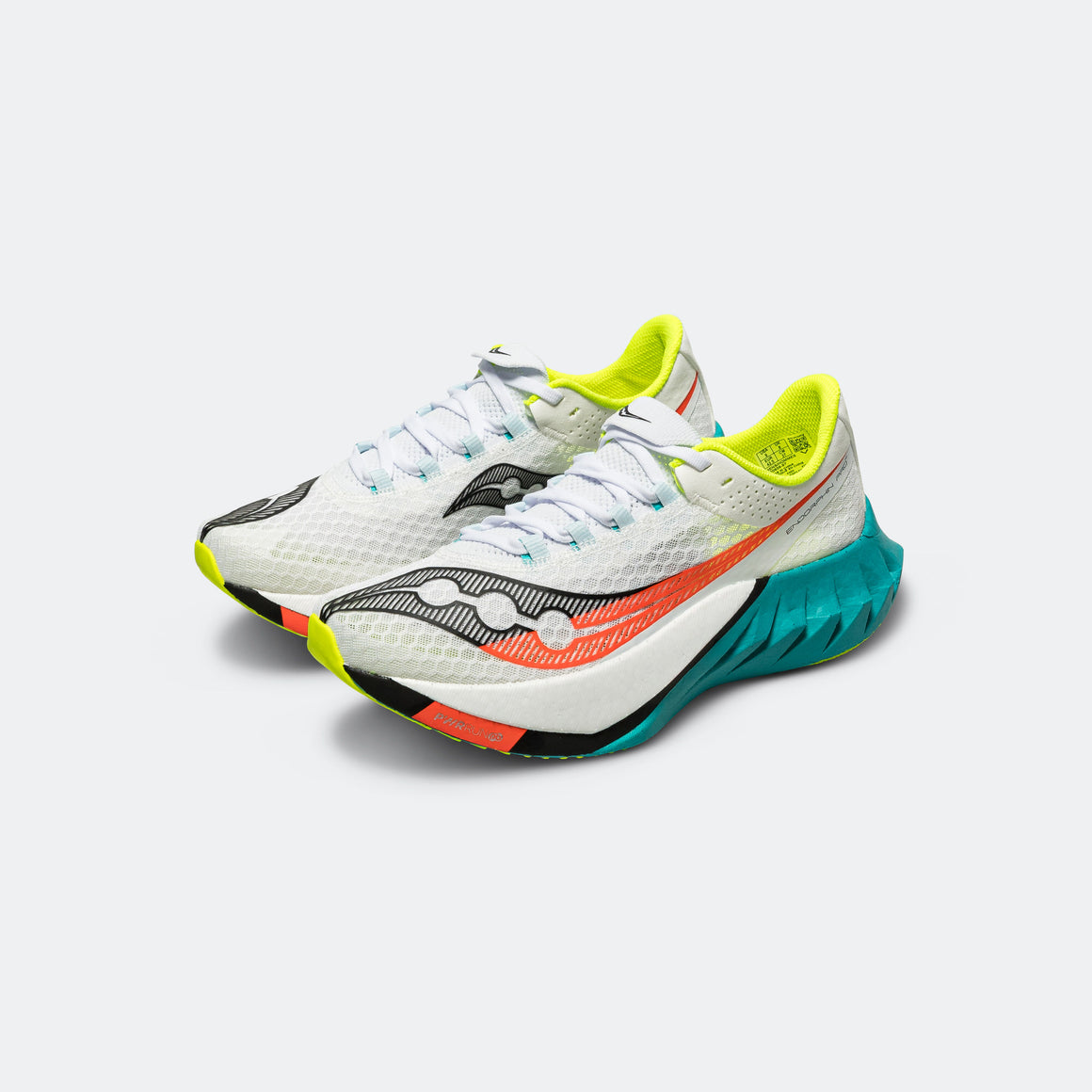 Saucony - Womens Endorphin Pro 4 - White/Mutant - Up There Athletics