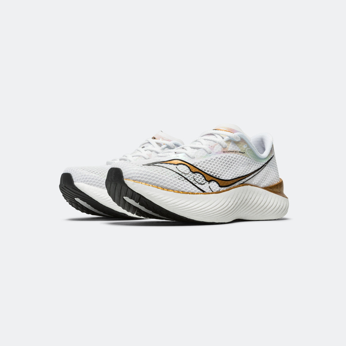 Saucony - Womens Endorphin Pro 3 - White/Gold - Up There Athletics